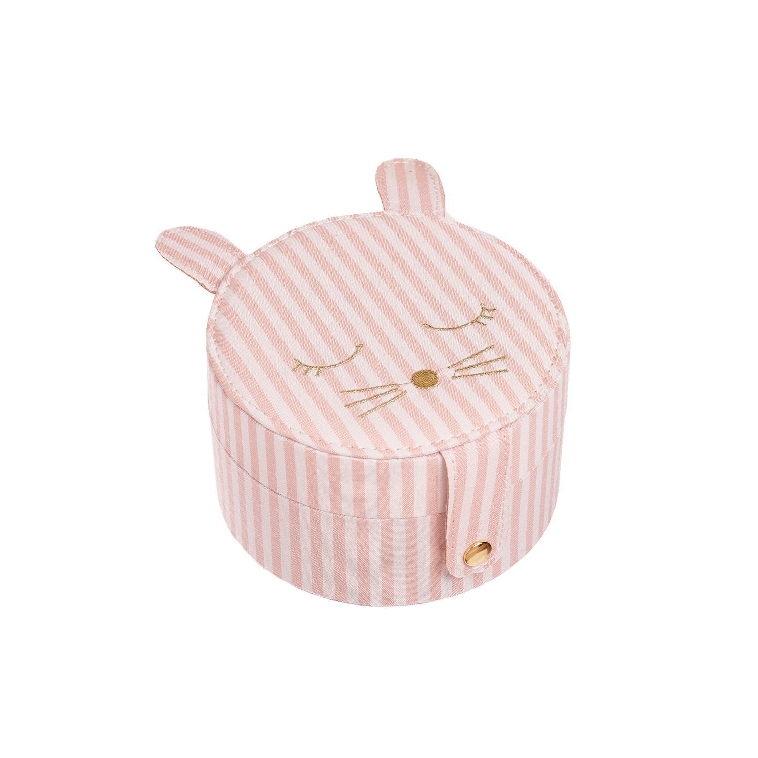 Rockahula Stripy Bunny Round Jewellery Box