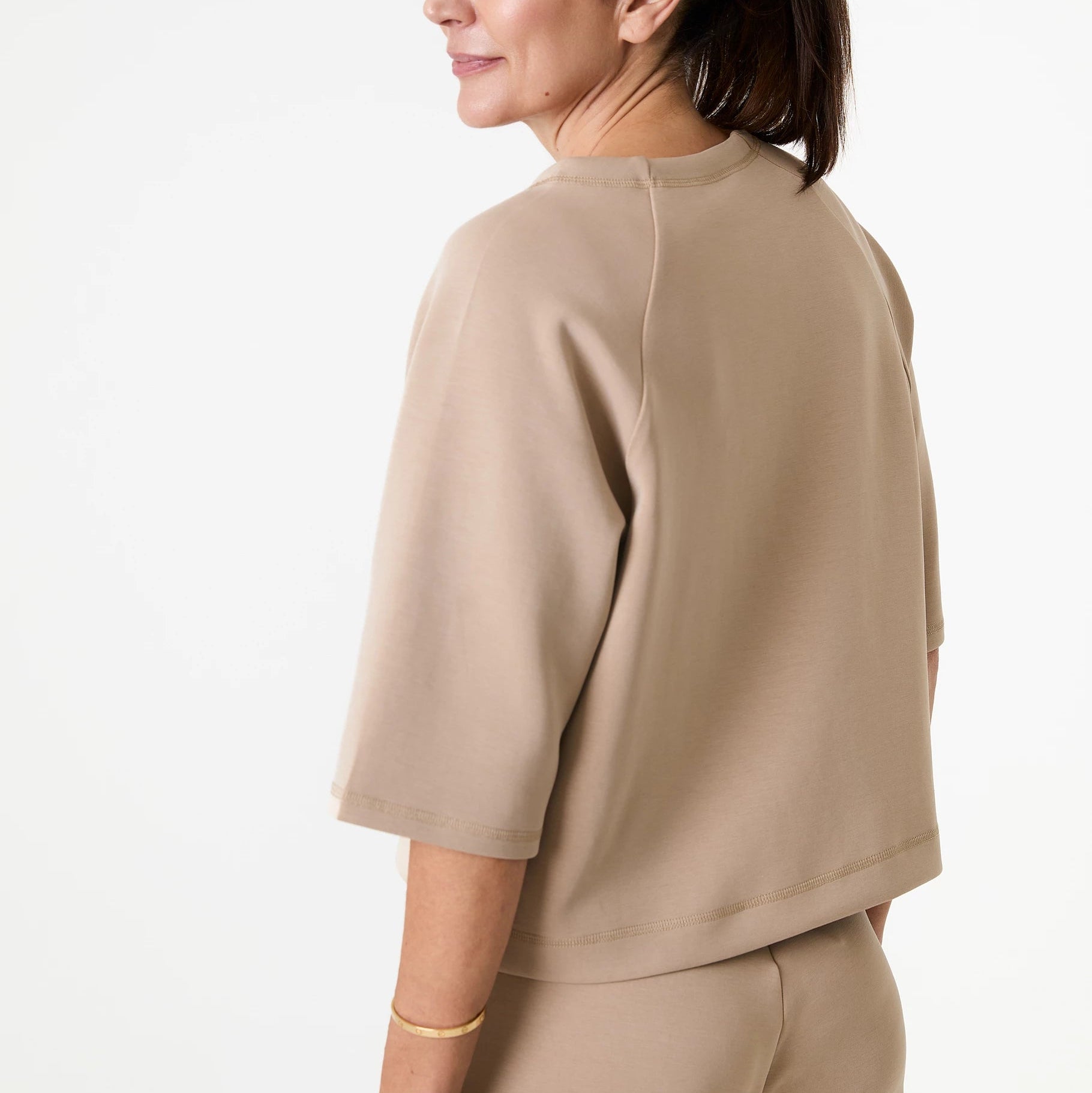 Luxe Jersey Boxy Short Sleeve Sweatshirt