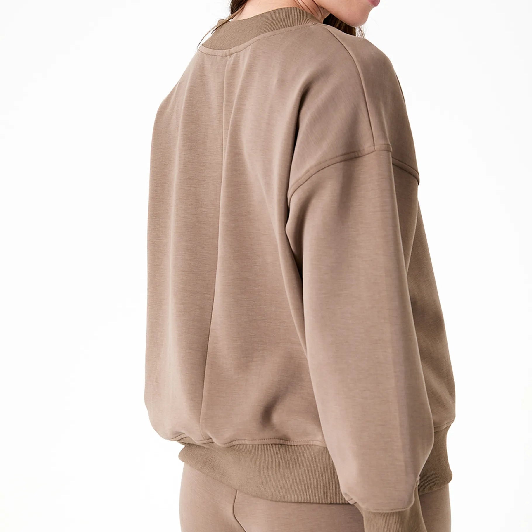 Luxe Jersey V Neck Sweatshirt