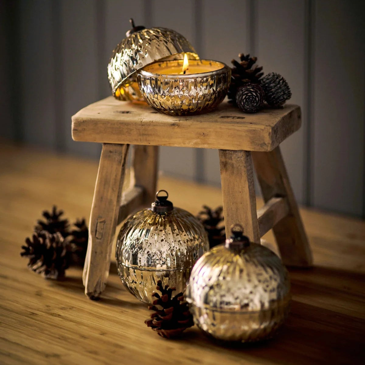 Aery Winter Thyme Scented Bauble Candle Ornament