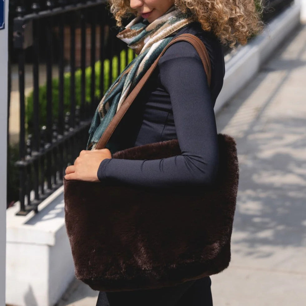 Faux Fur Tote Bag