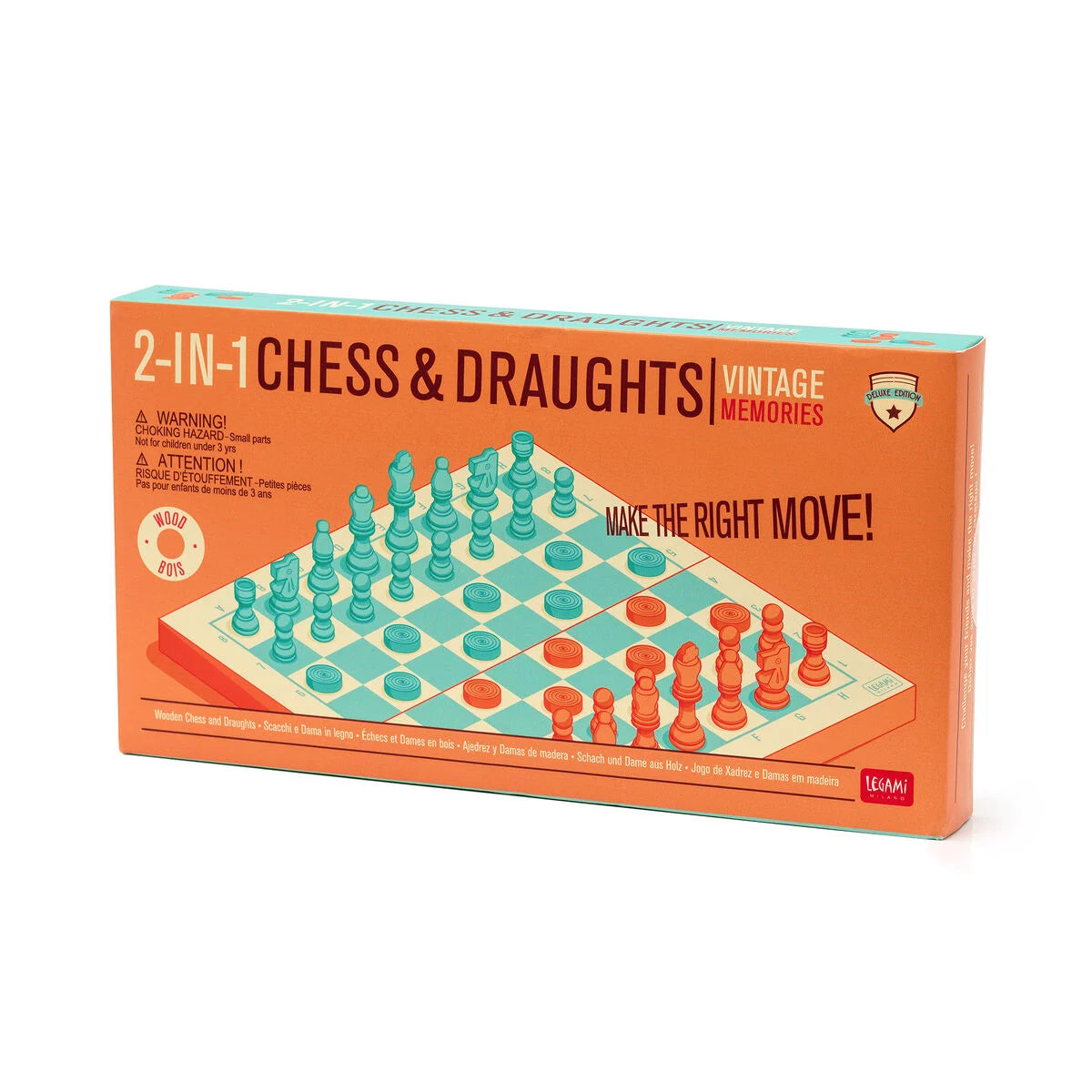 2 in 1 Chess & Draughts Game