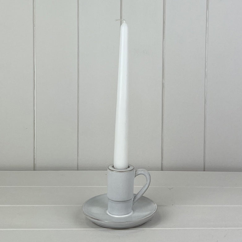 White Ceramic Candle Holder