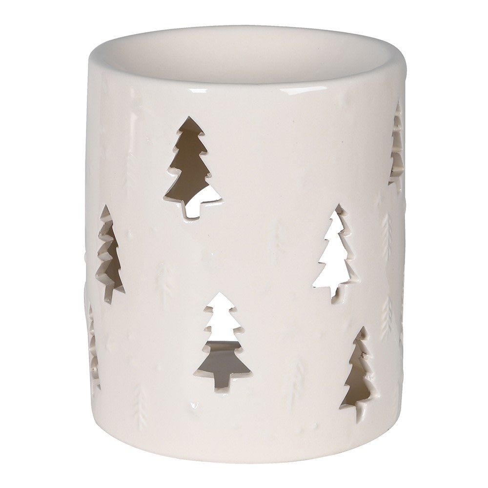 White Christmas Tree Oil Burner