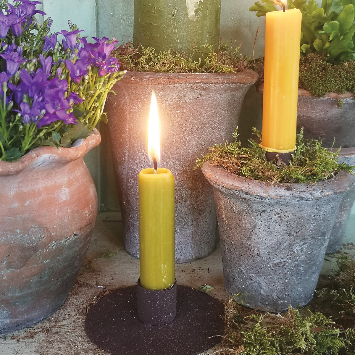Antique Rust Simple Candle Holder (Small)