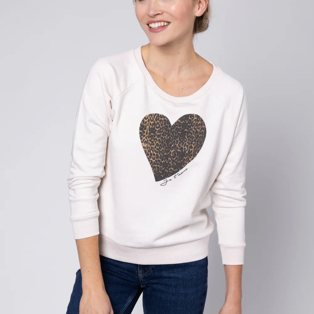 Eleven Loves - Leopard Heart Sweatshirt