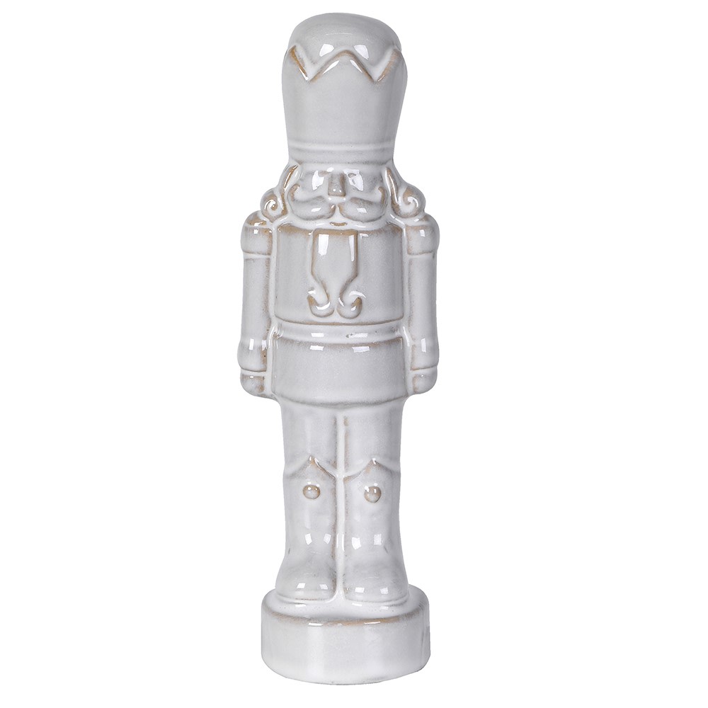 White Ceramic Nutcracker