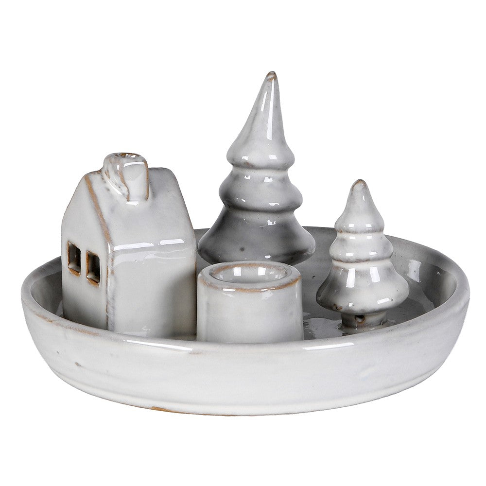 Woodland Ceramic Candle Holder