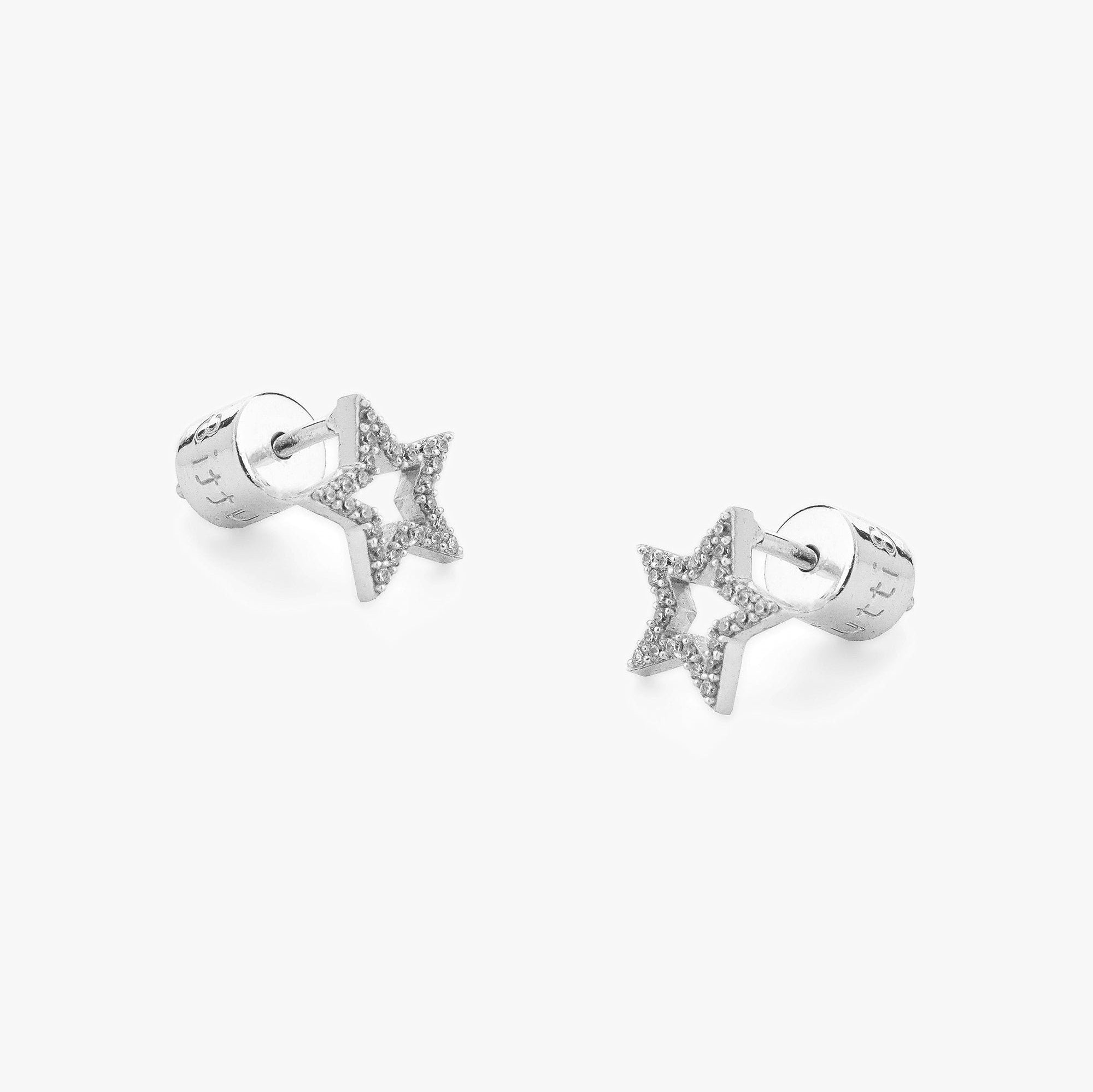 Tutti & Co Pave Star Earrings