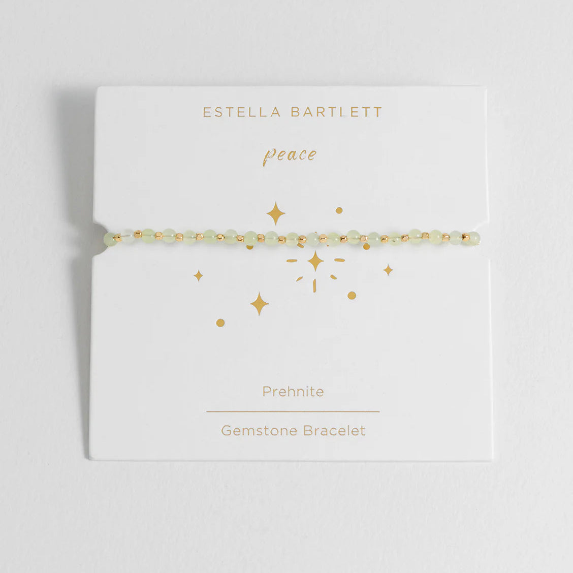 Wellness Prehnite 'Peace' Amelia Gemstone Bracelet