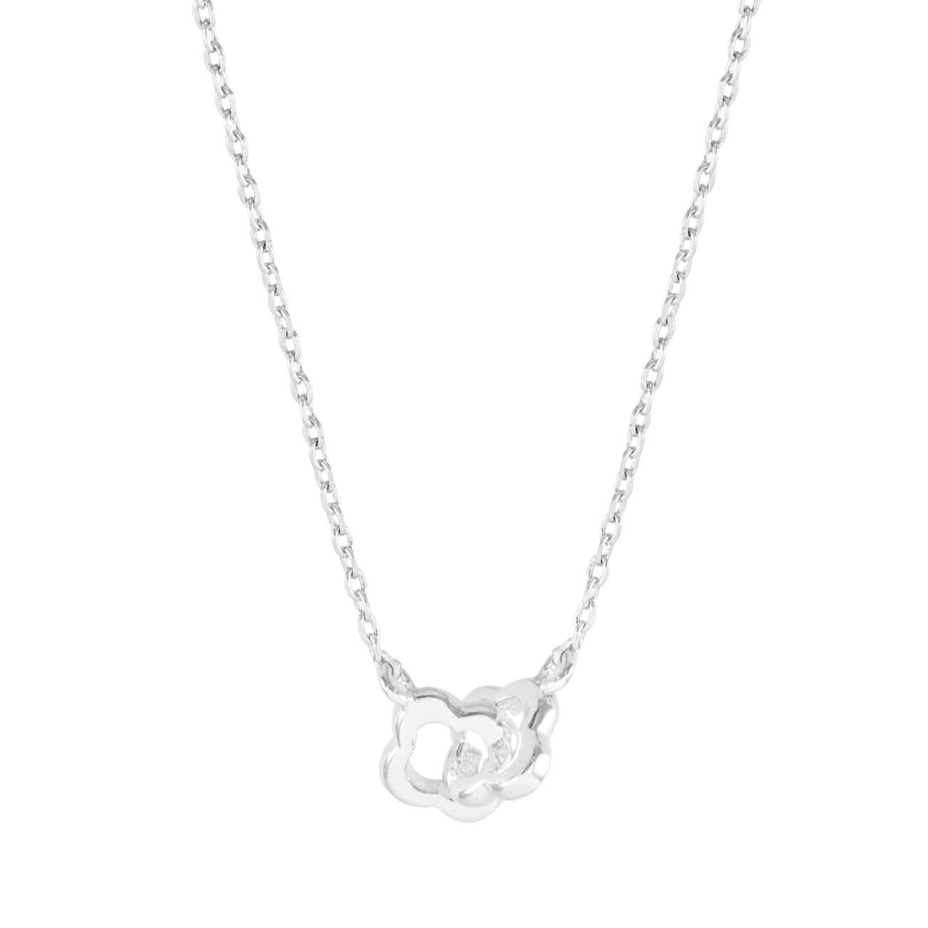 Double Linked Flower Necklace