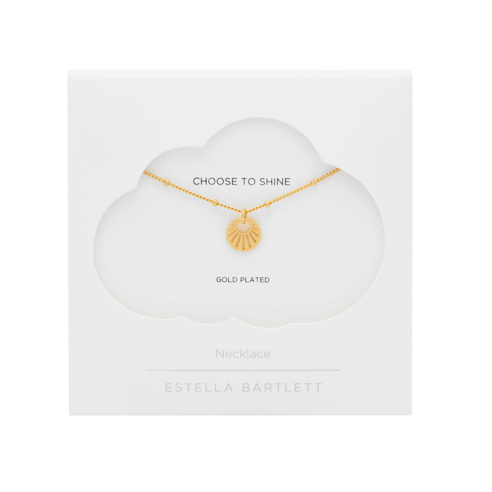 Sunburst Cut Out Necklace