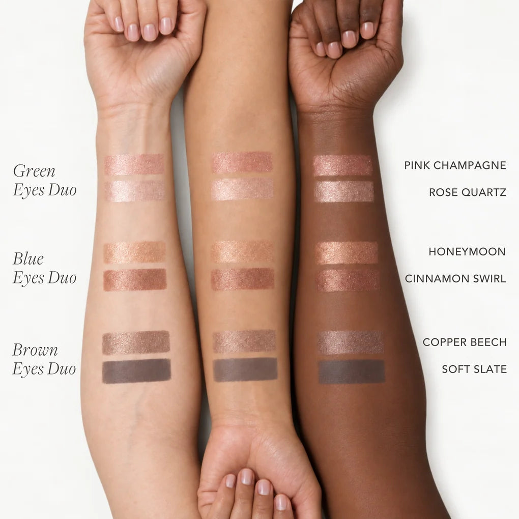 Delilah Cosmetics - Enhance Brown Eyes - Copper Beech and Soft Slate