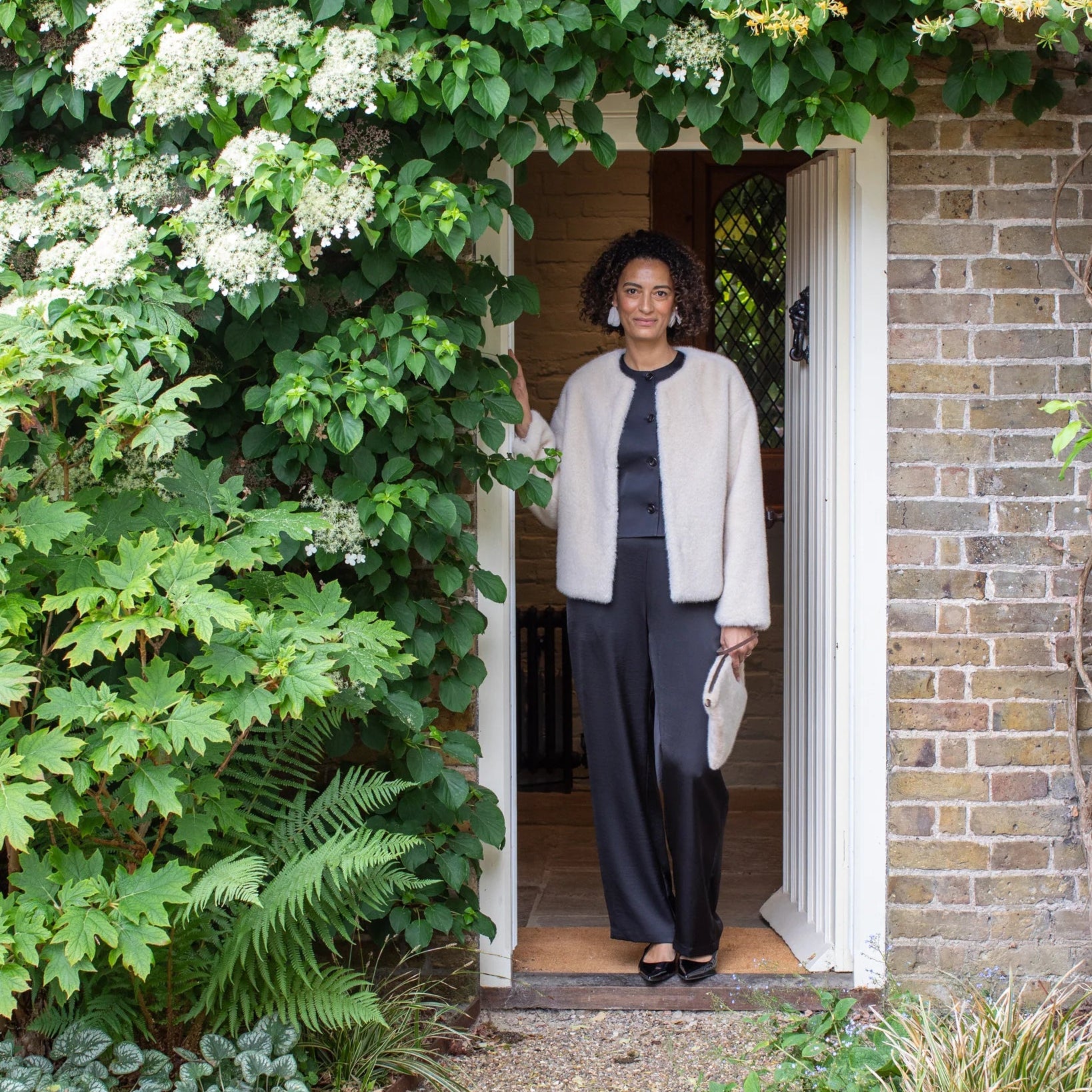 Chalk Evie Satin Trouser