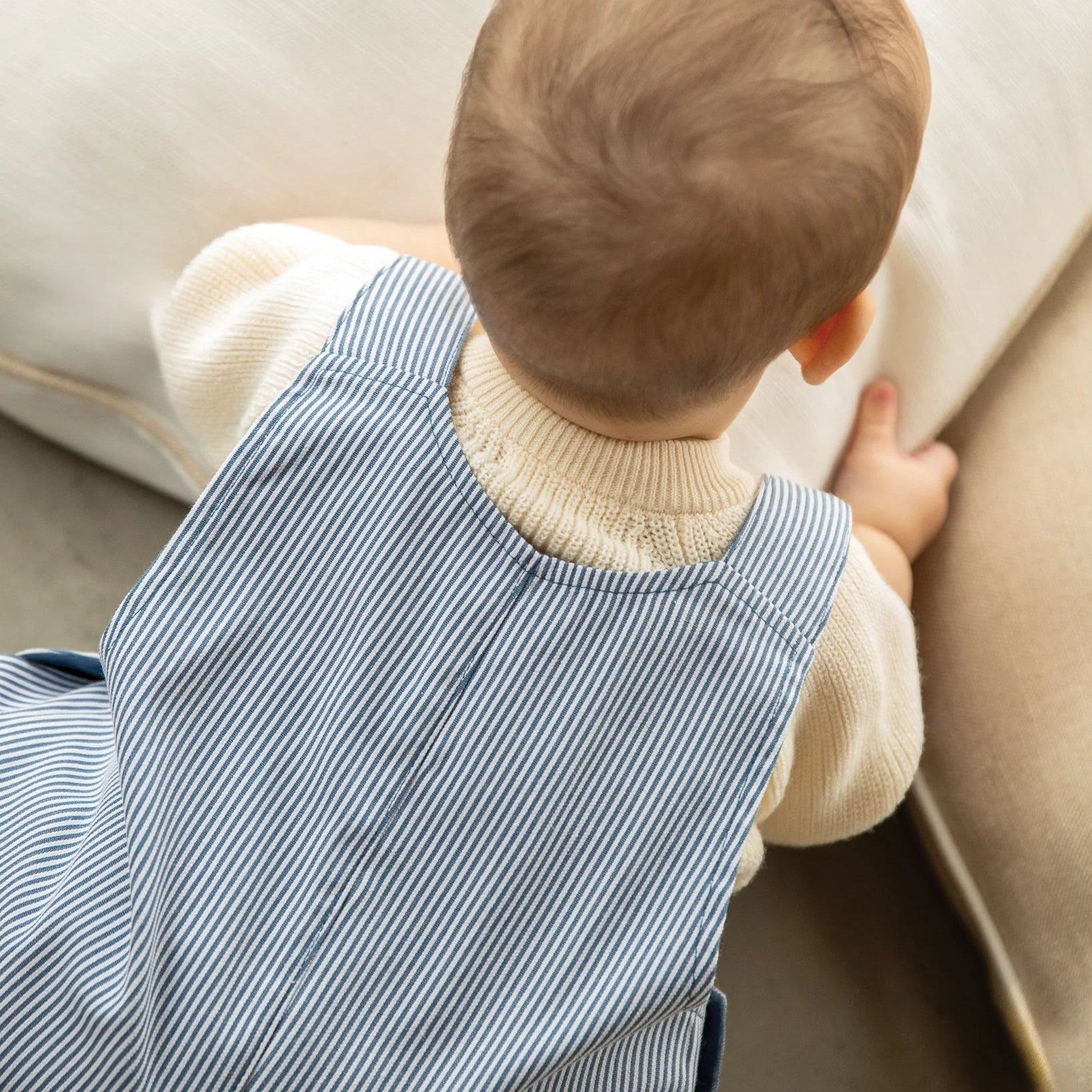 Chalk Mini Hatchling Stripe Jumpsuit