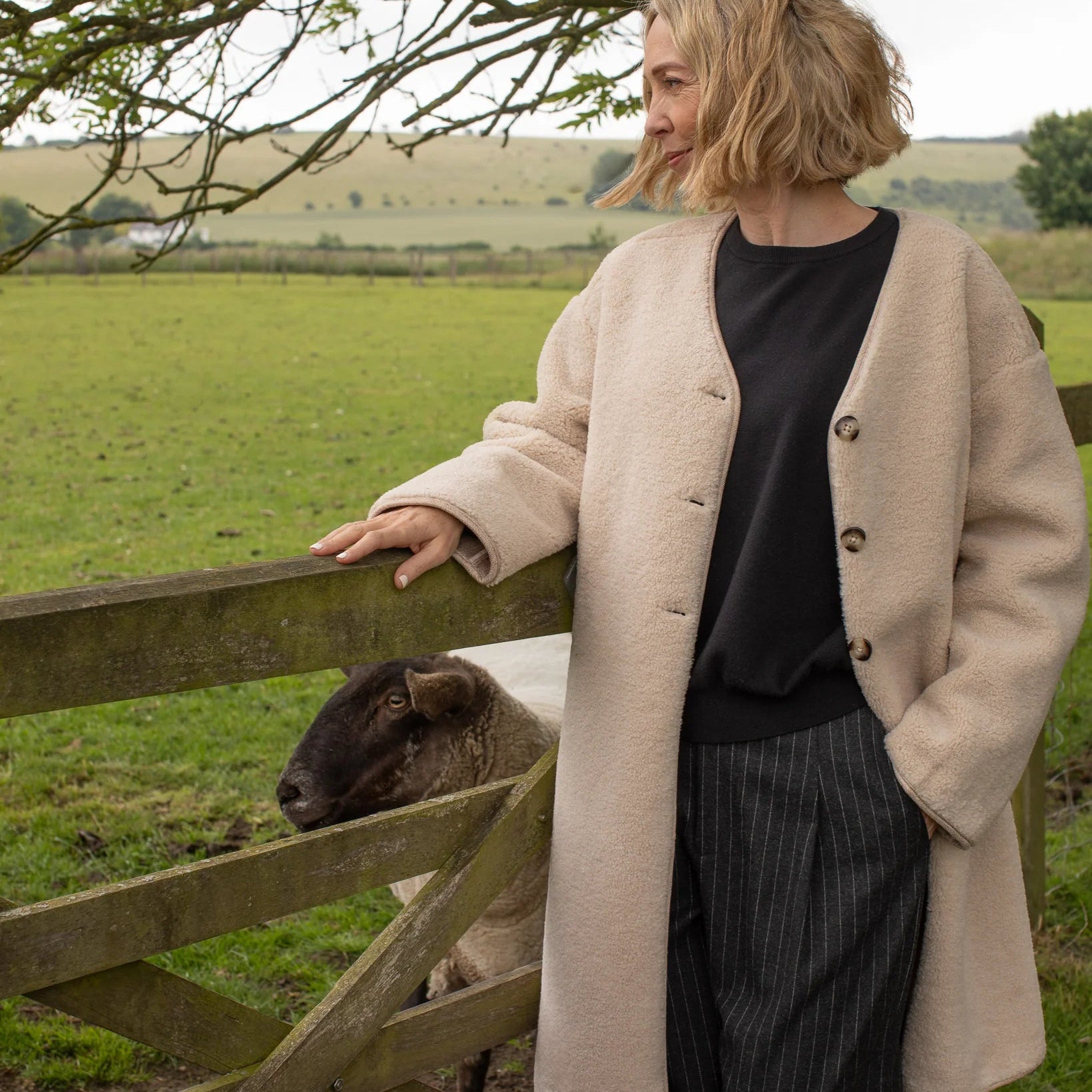 Chalk Maggie Coat