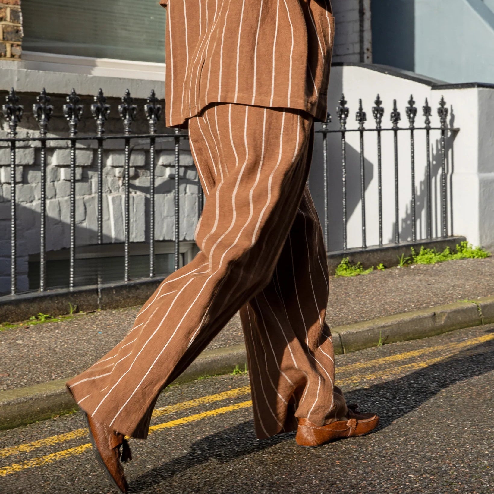 Chalk Jasmine Stripe Trouser