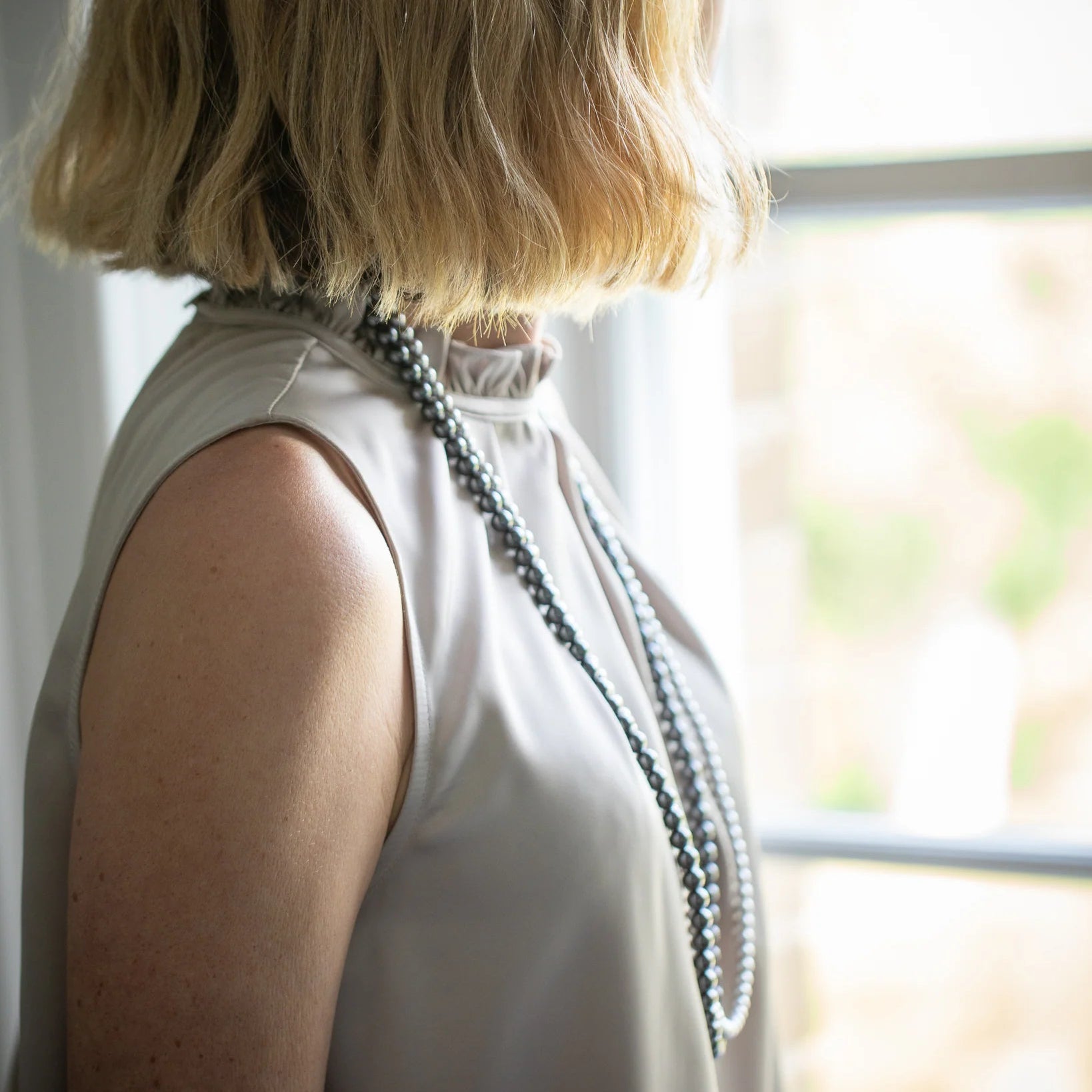 Chalk Burley Long Beaded Necklace