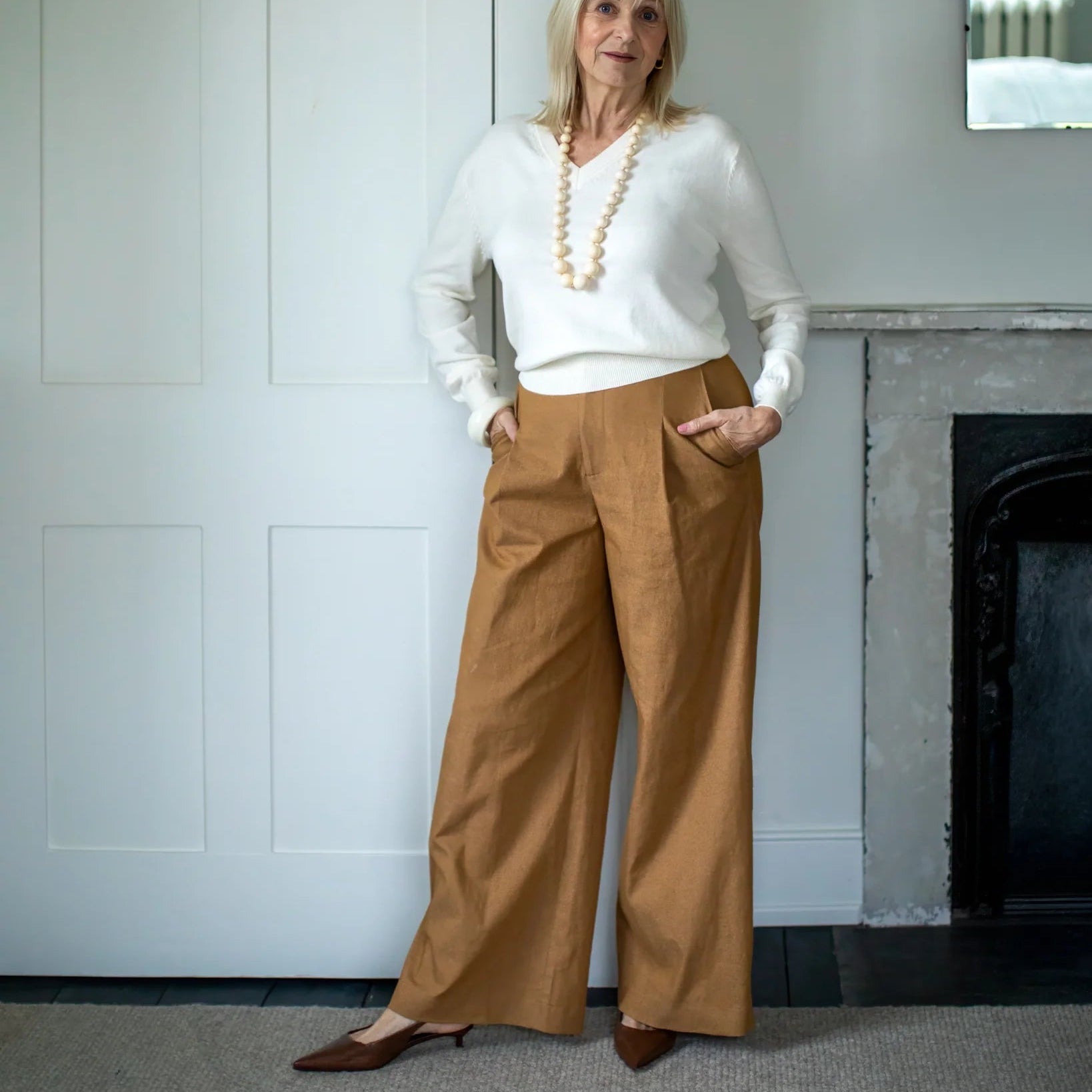 Chalk Jasmine Trouser