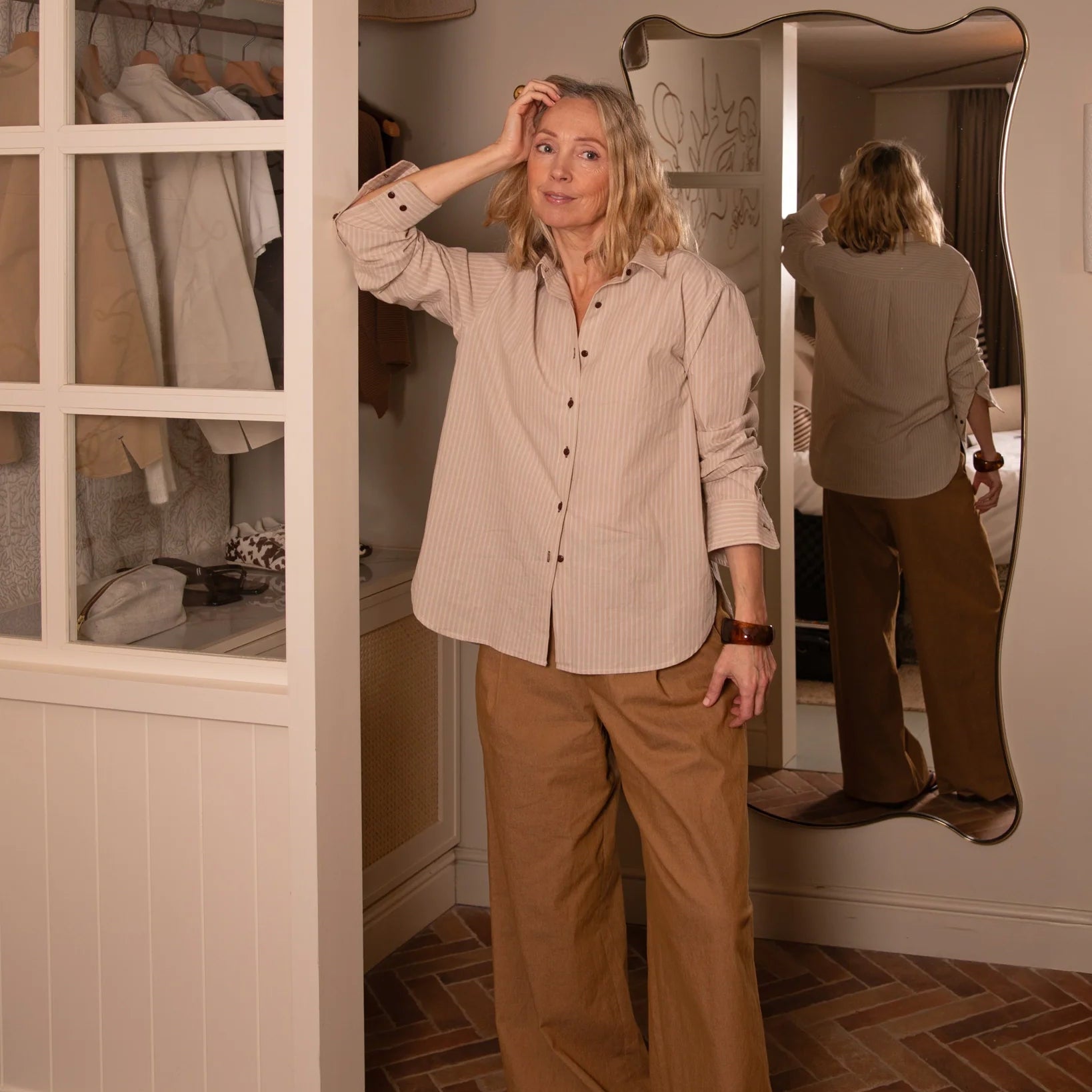 Chalk Nola Stripe Shirt