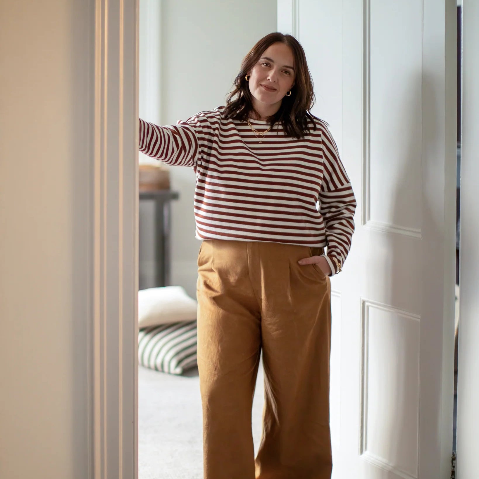 Chalk Rebecca Stripe Top