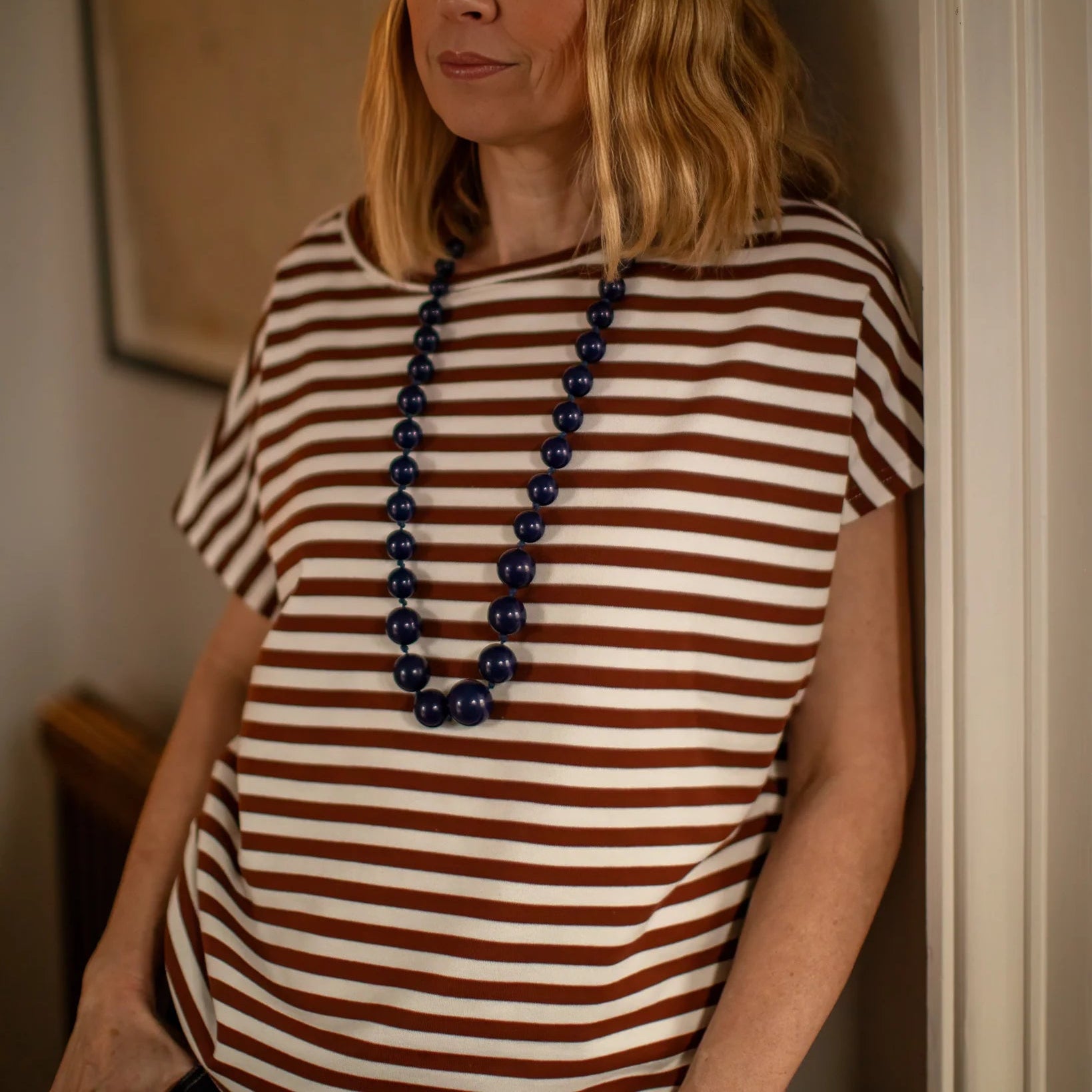 Chalk Wei Stripe Top