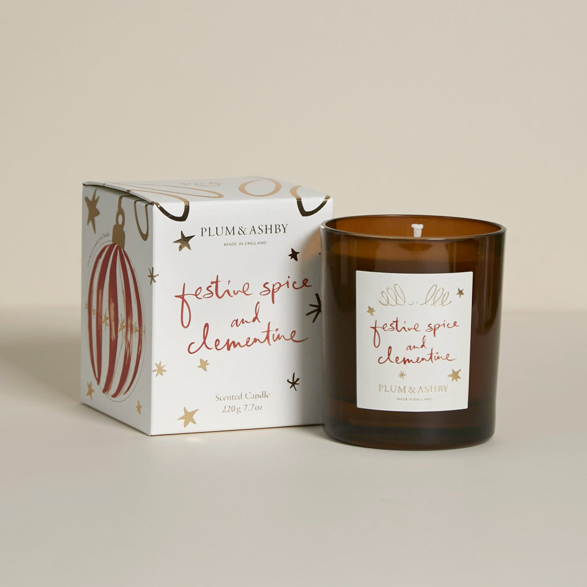 Plum & Ashby Festive Spice & Clementine Candle