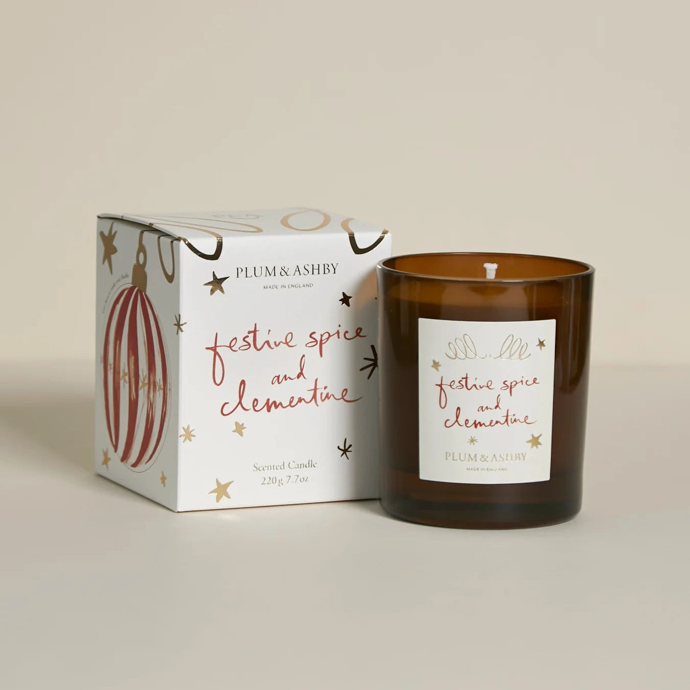 Plum & Ashby Festive Spice & Clementine Candle