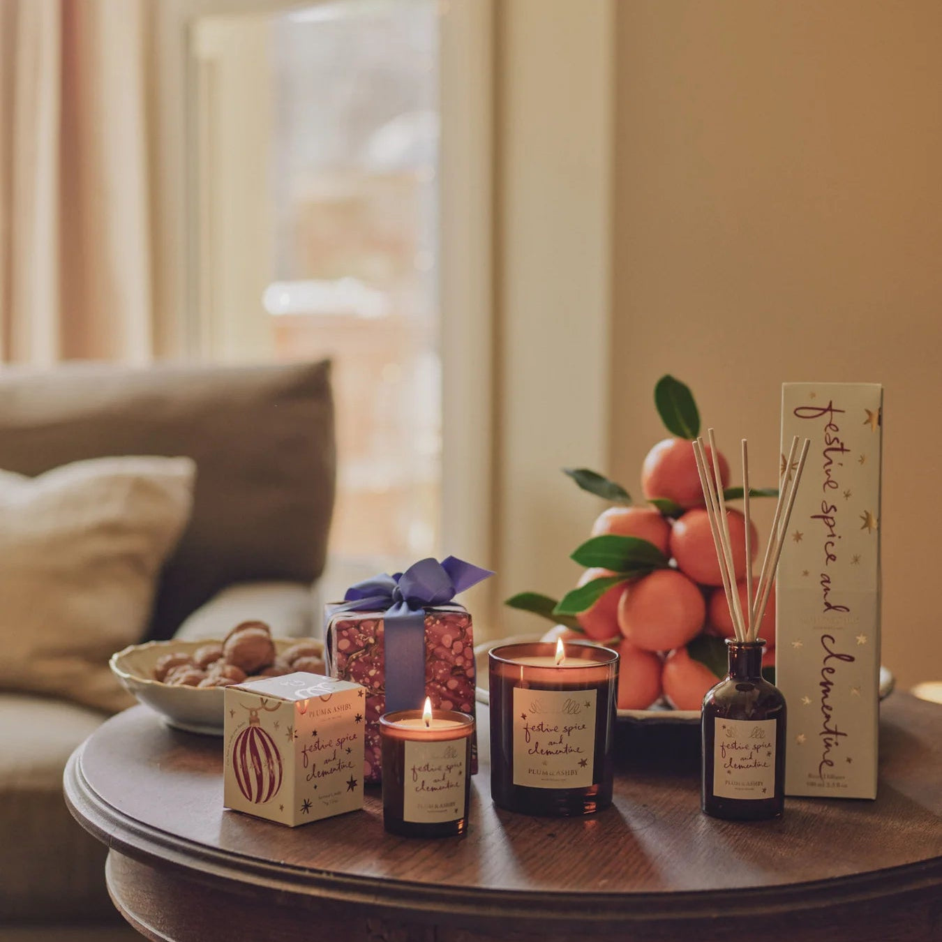Plum & Ashby Festive Spice & Clementine Candle