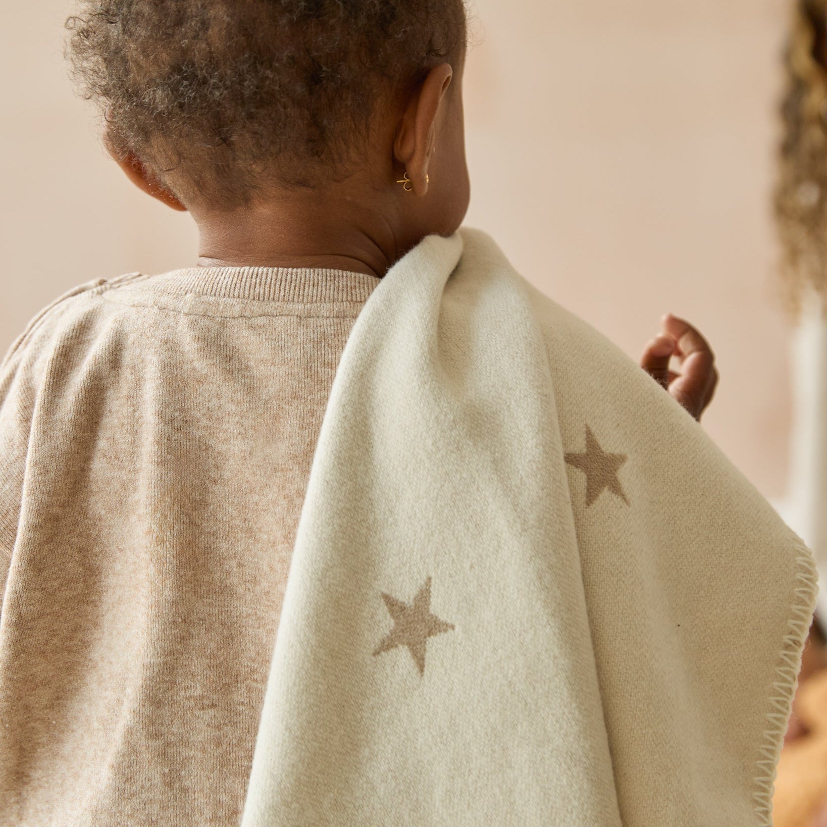 Chalk Mini Fawn Star Blanket