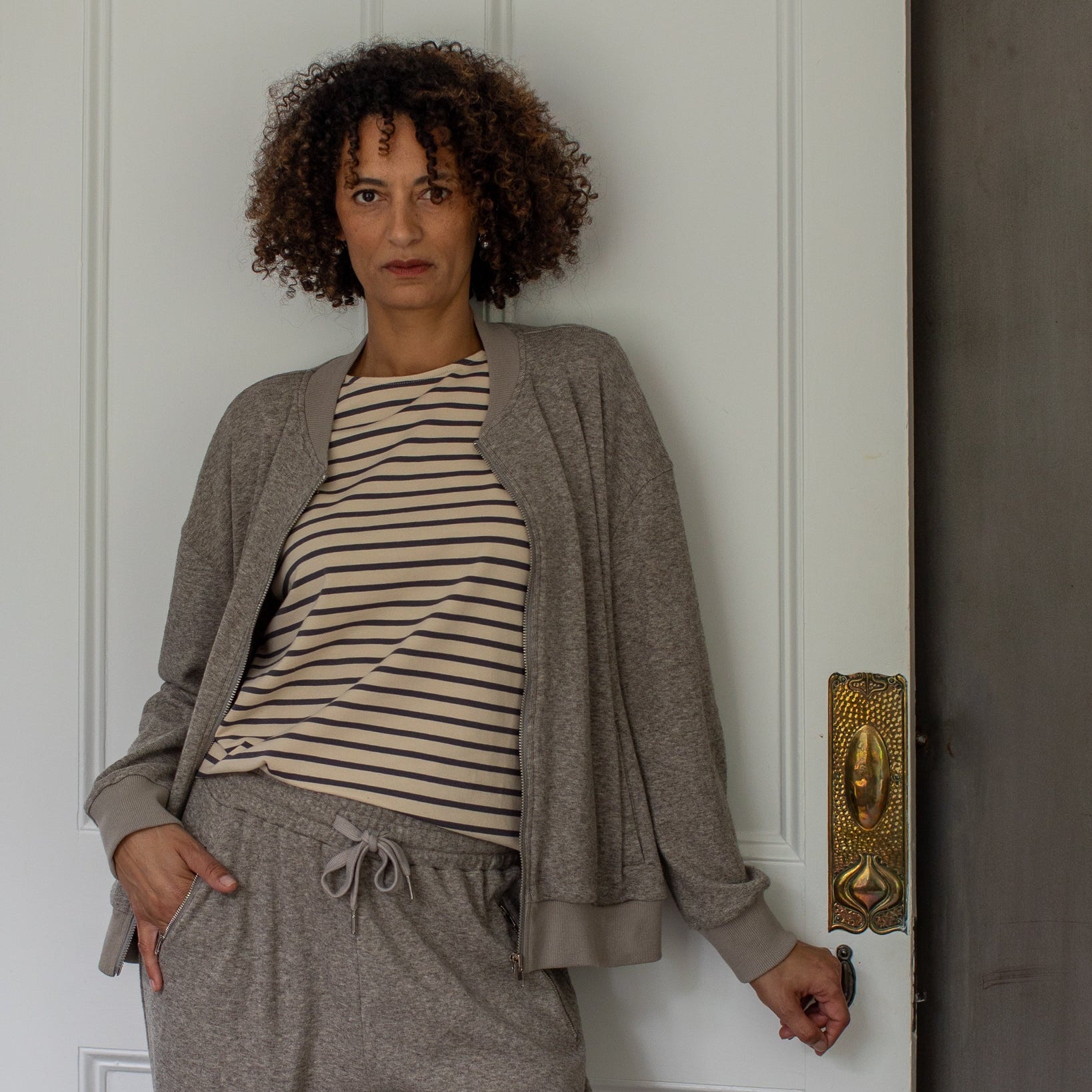 Chalk Fleur Stripe Top