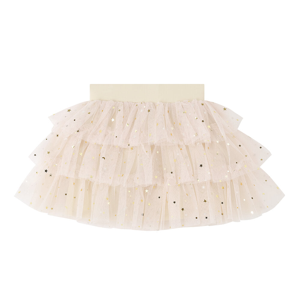 Bob and Blossom Layered Tutu with Gold Moon & Stars