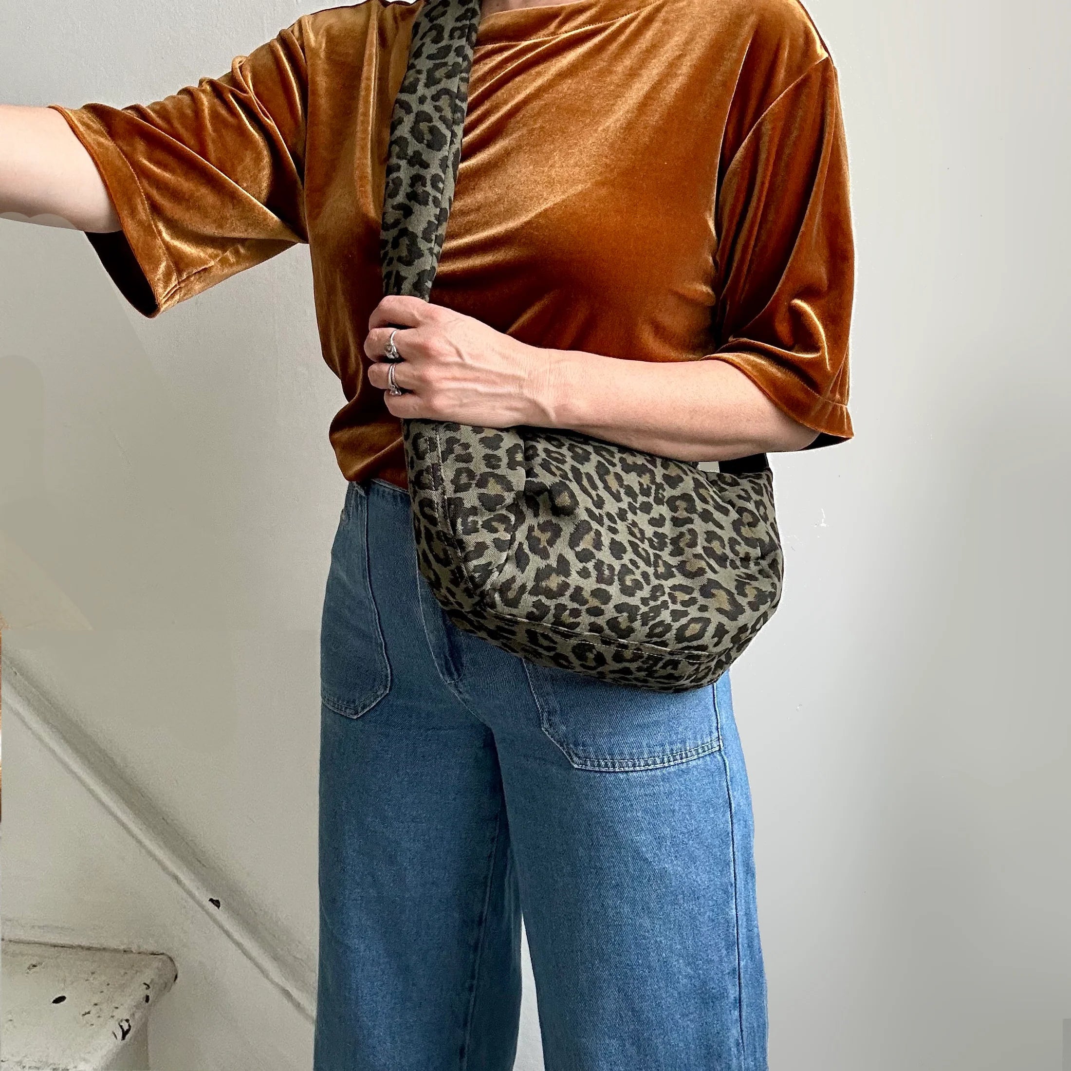 Brixton Leopard Print Sling Bag