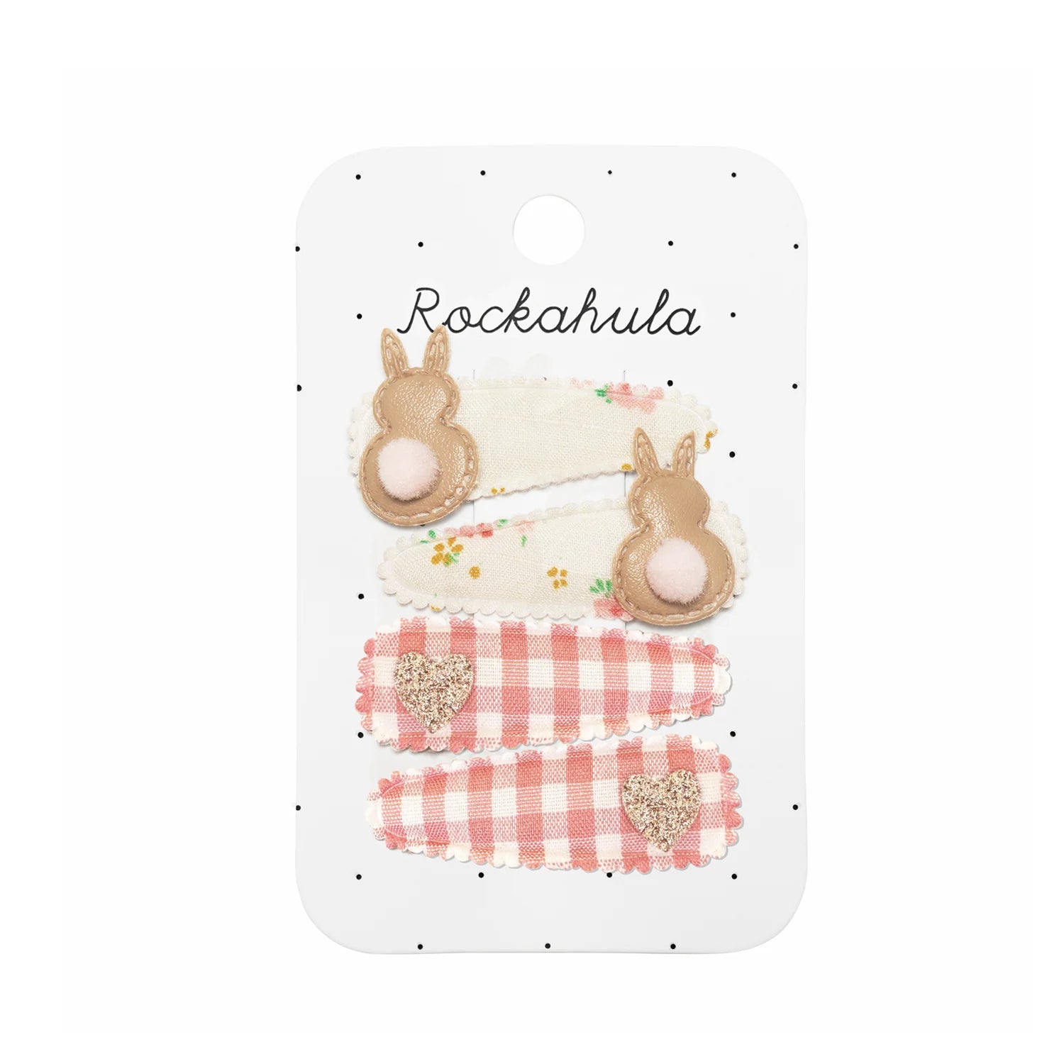 Rockahula Tiny Blossom Bunny Fabric Clip Set