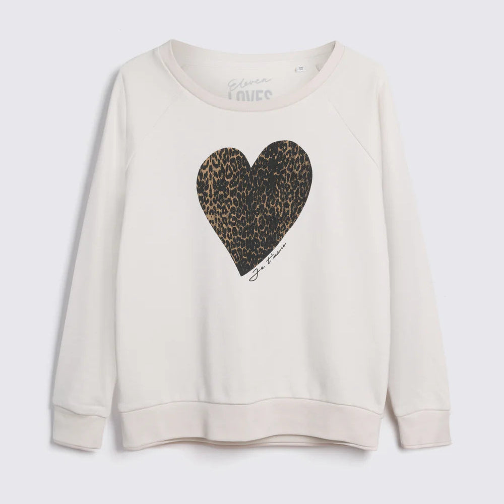 Eleven Loves - Leopard Heart Sweatshirt