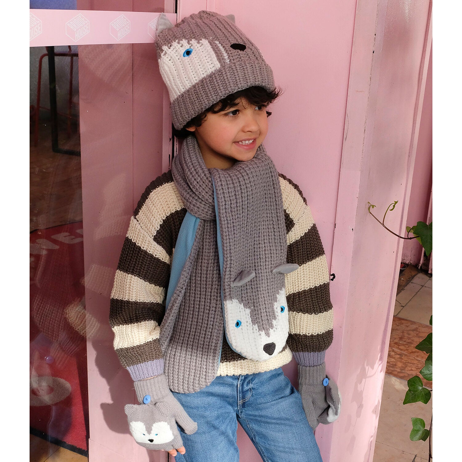 Rockahula Husky Dog Knitted Hat