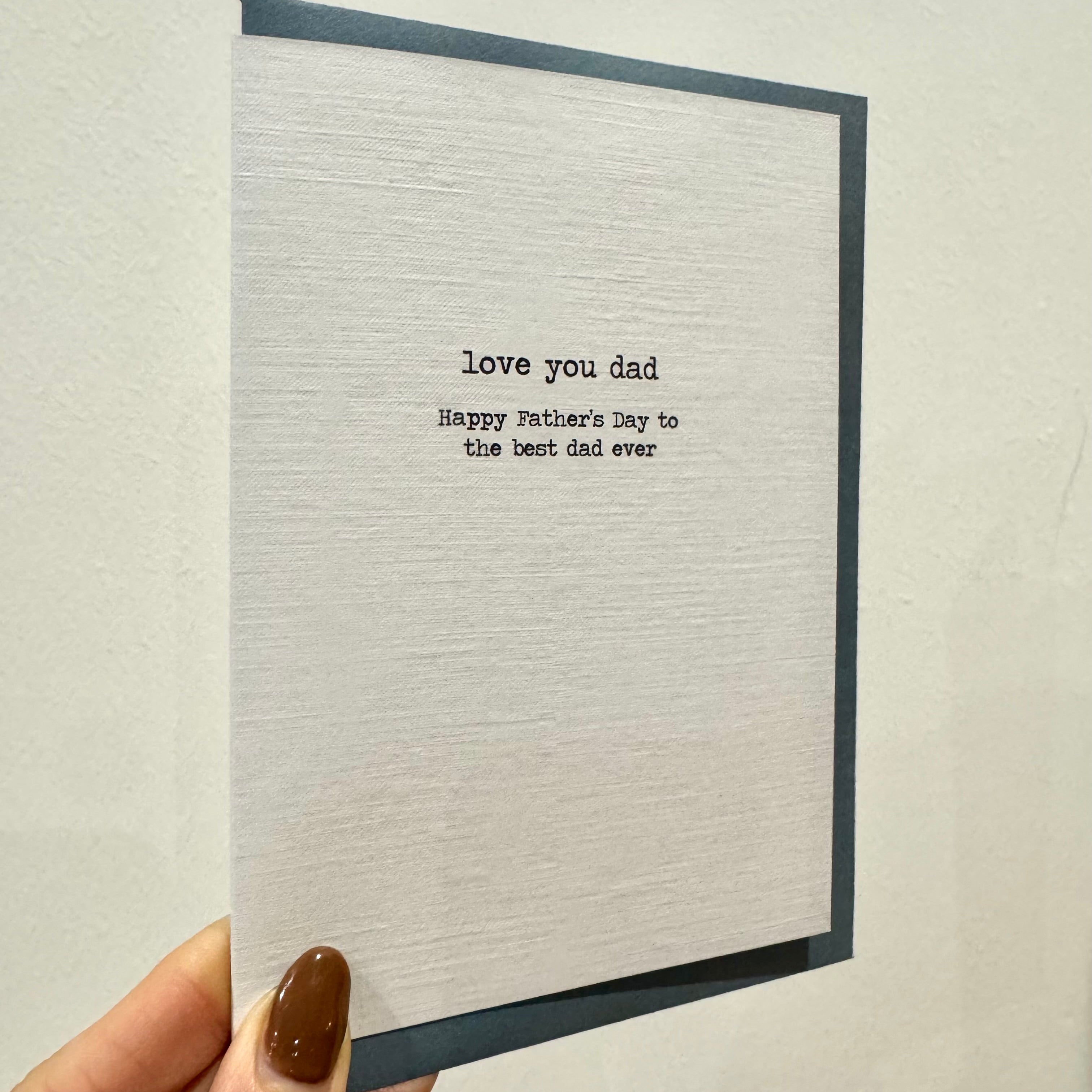 'Love You Dad' Father's Day Greetings Card