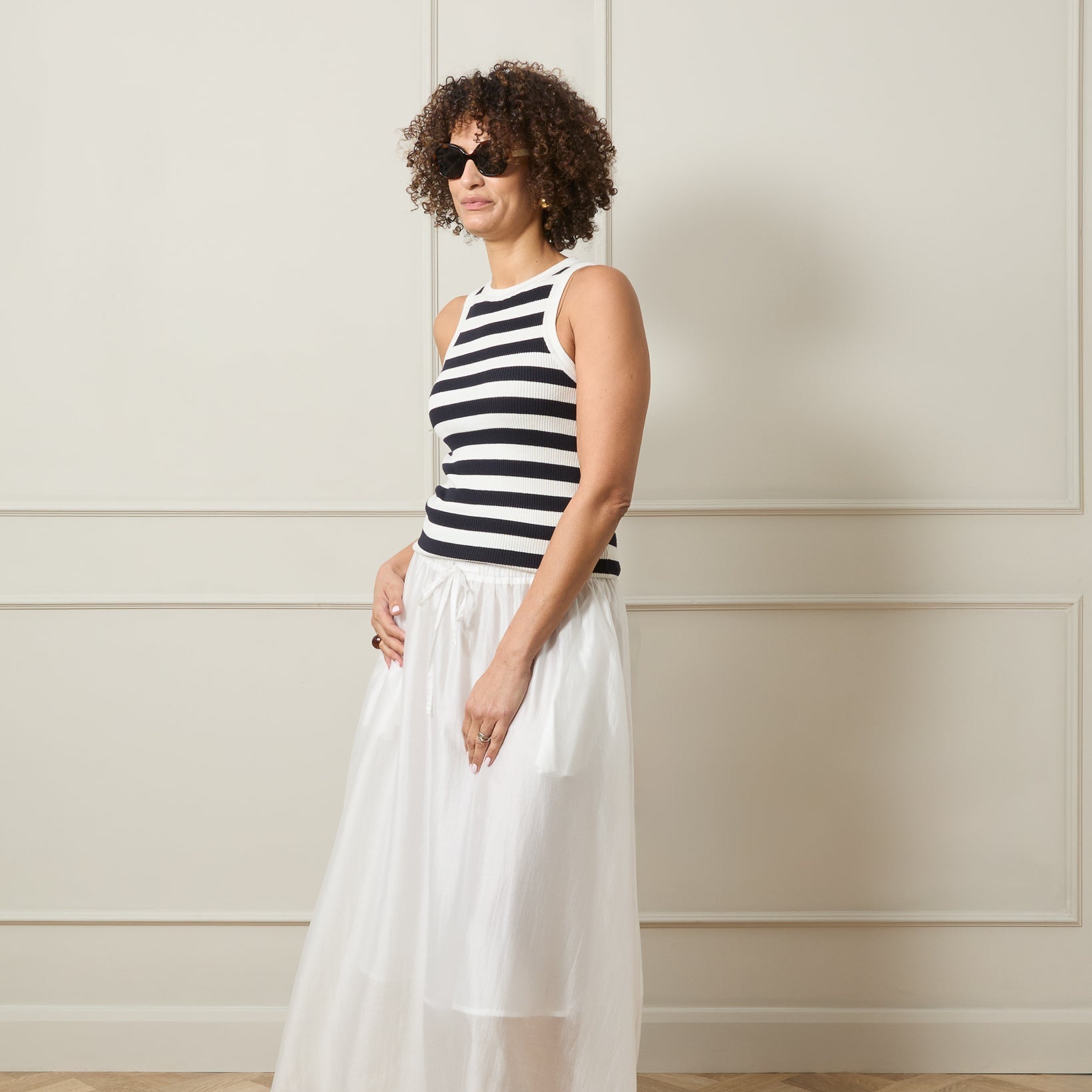 Chalk Indy Stripe Vest