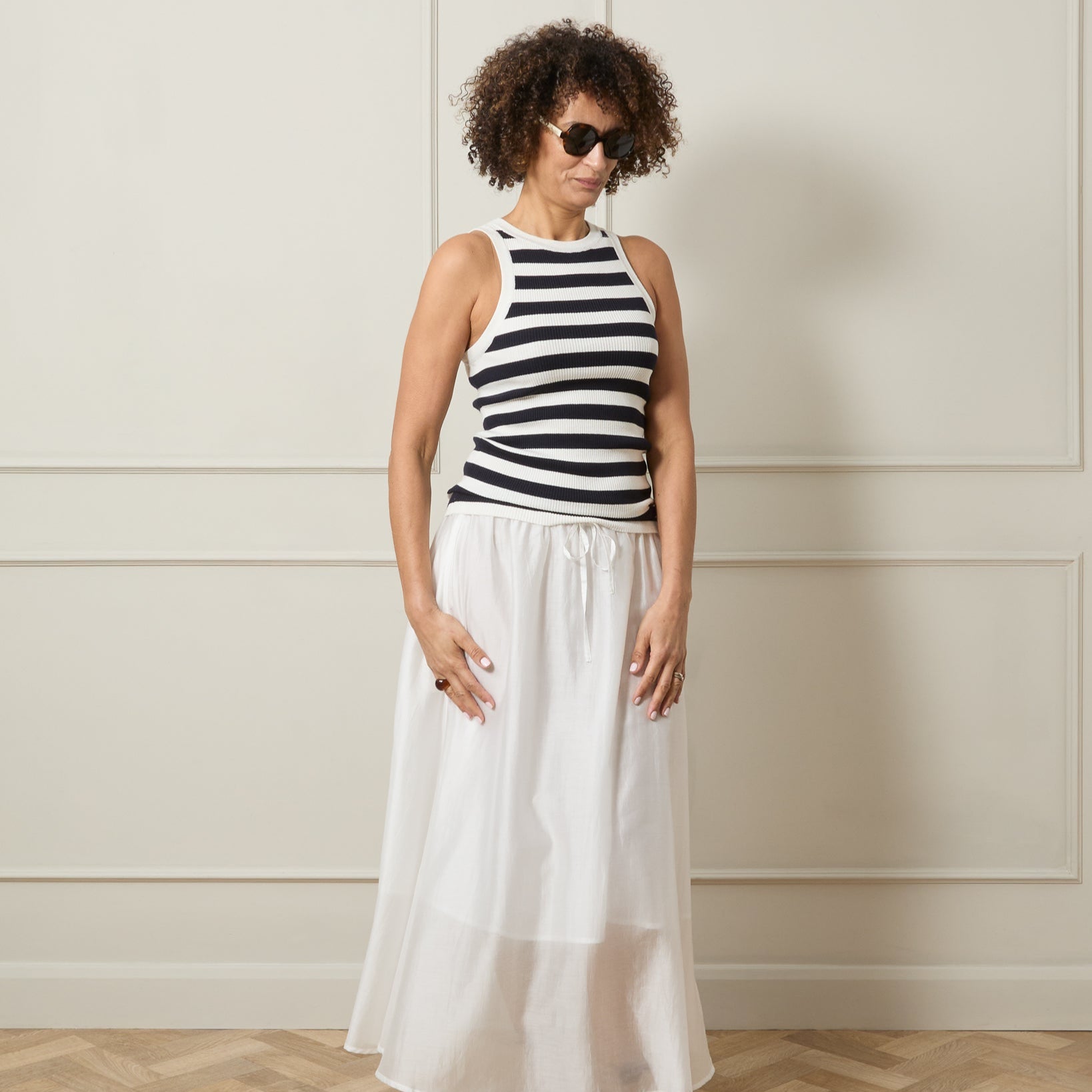 Chalk Indy Stripe Vest