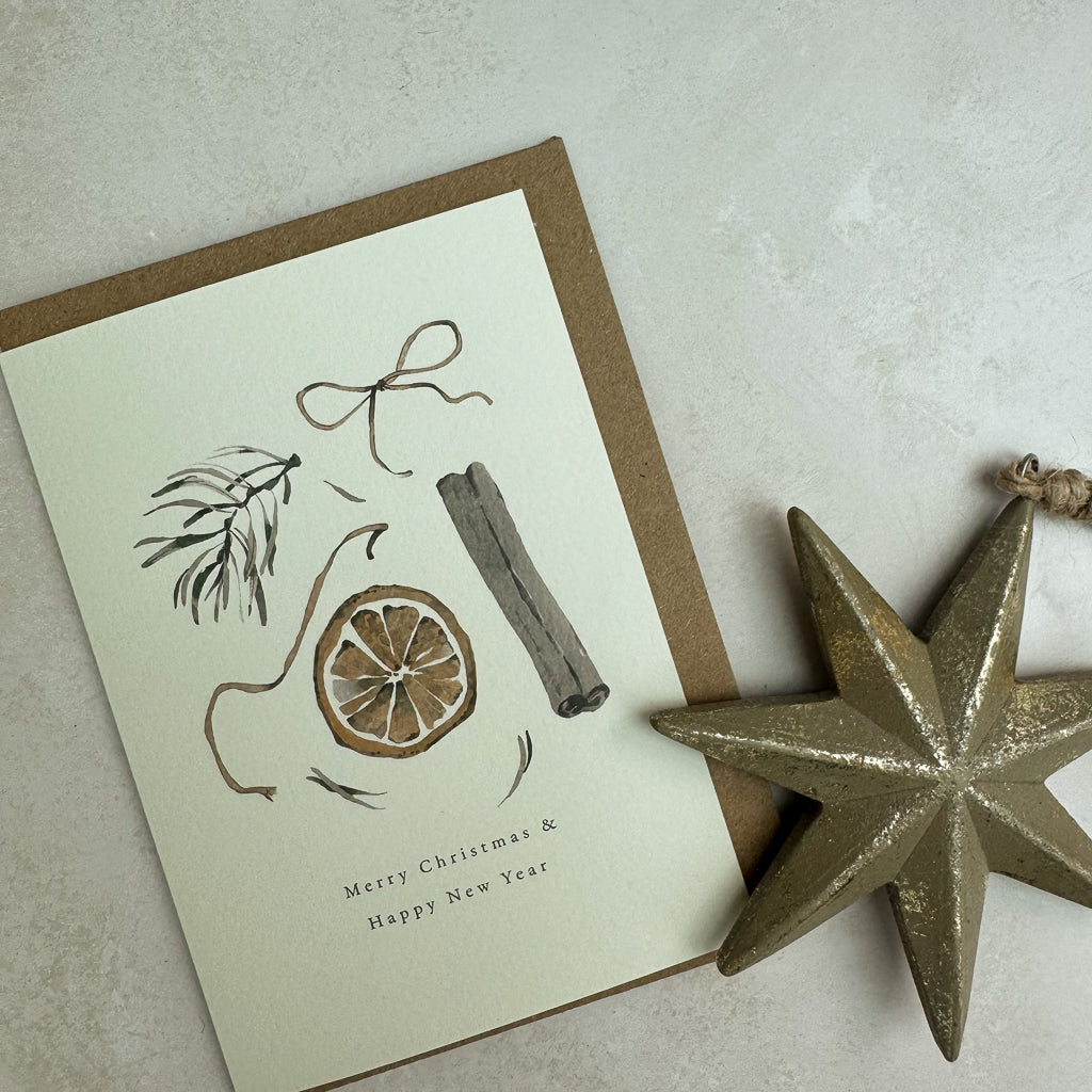 'Merry Christmas & Happy New Year' Card