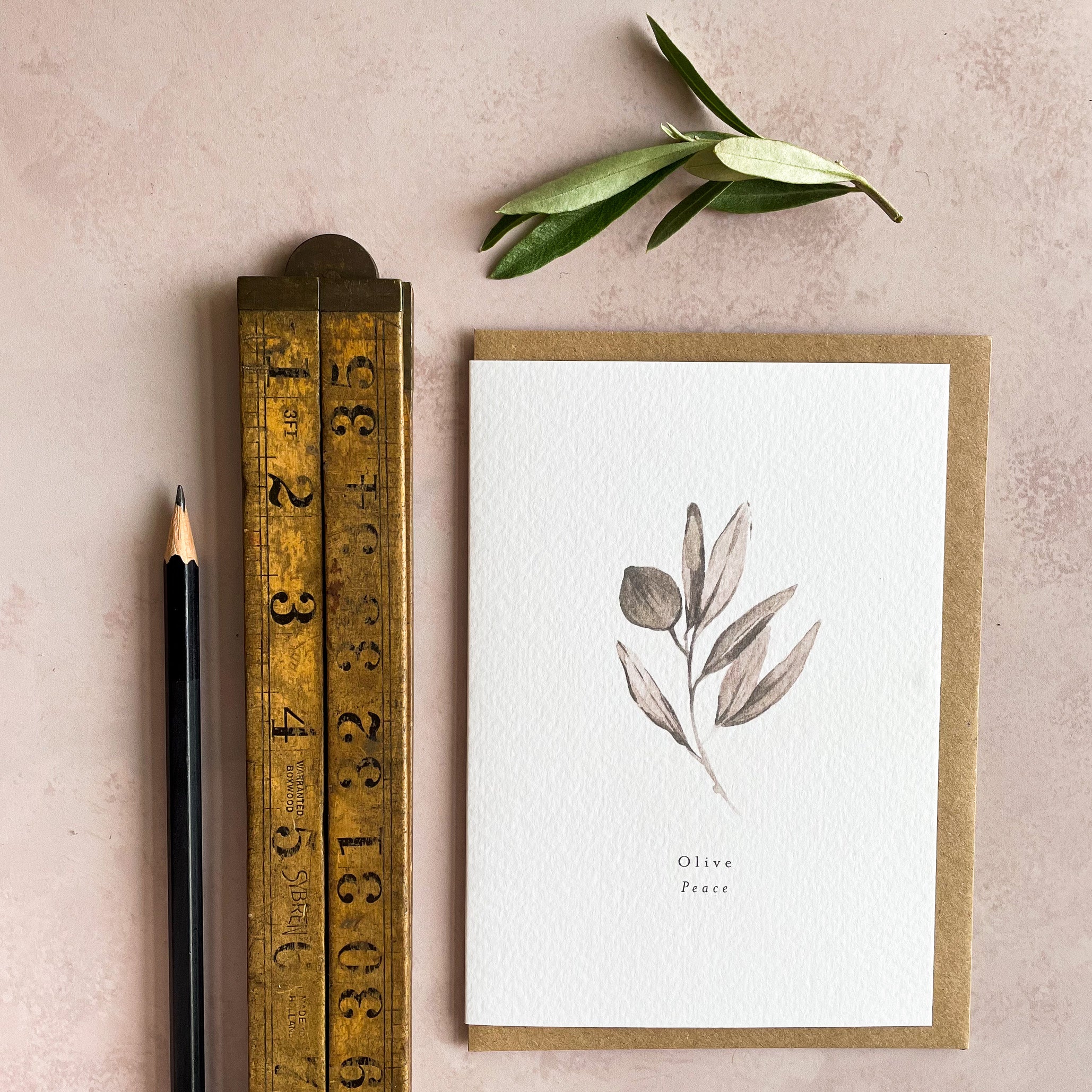 Olive Peace Card