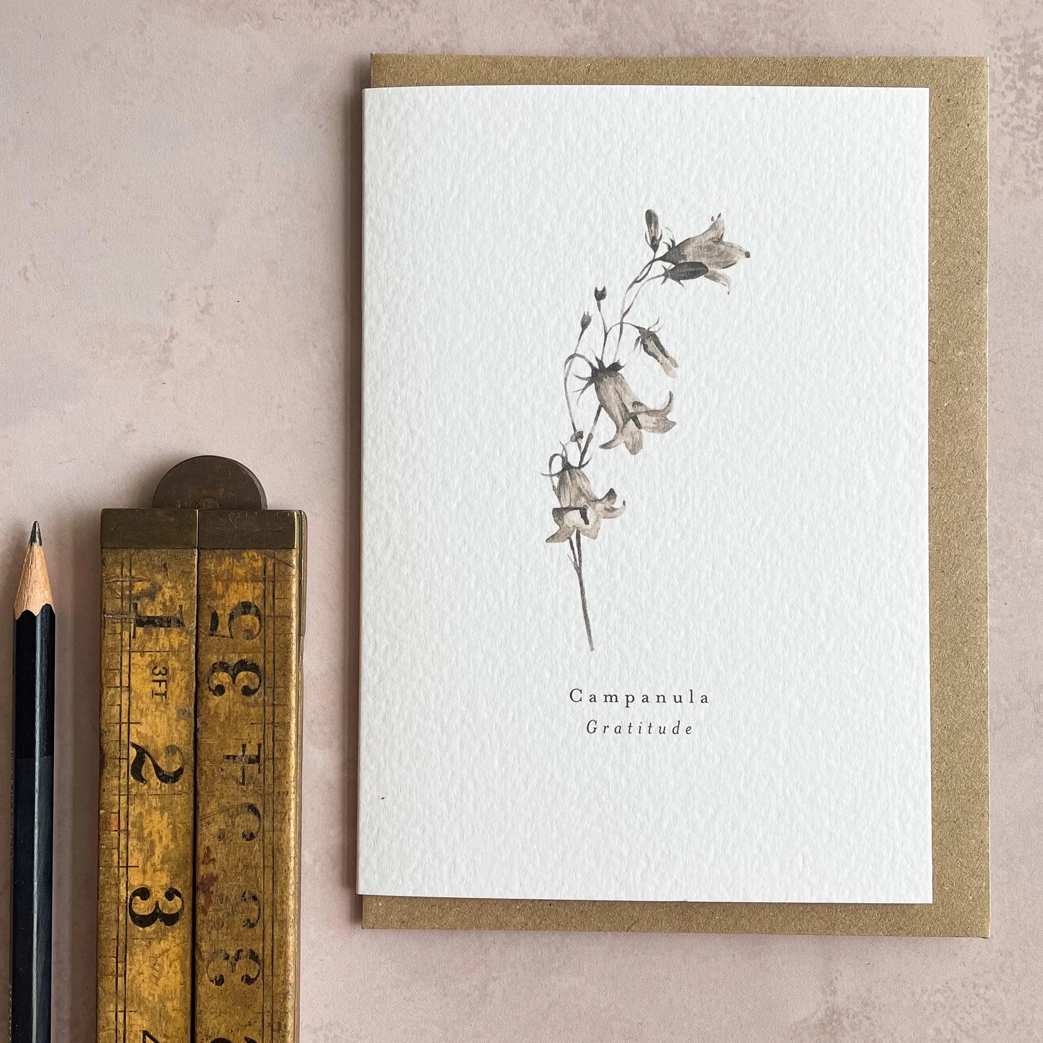 Campanula Gratitude Card