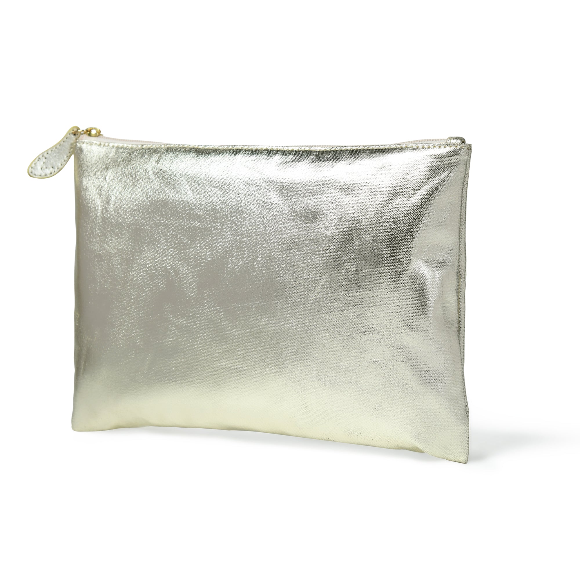 Lily Metallic Canvas Pouch Bag