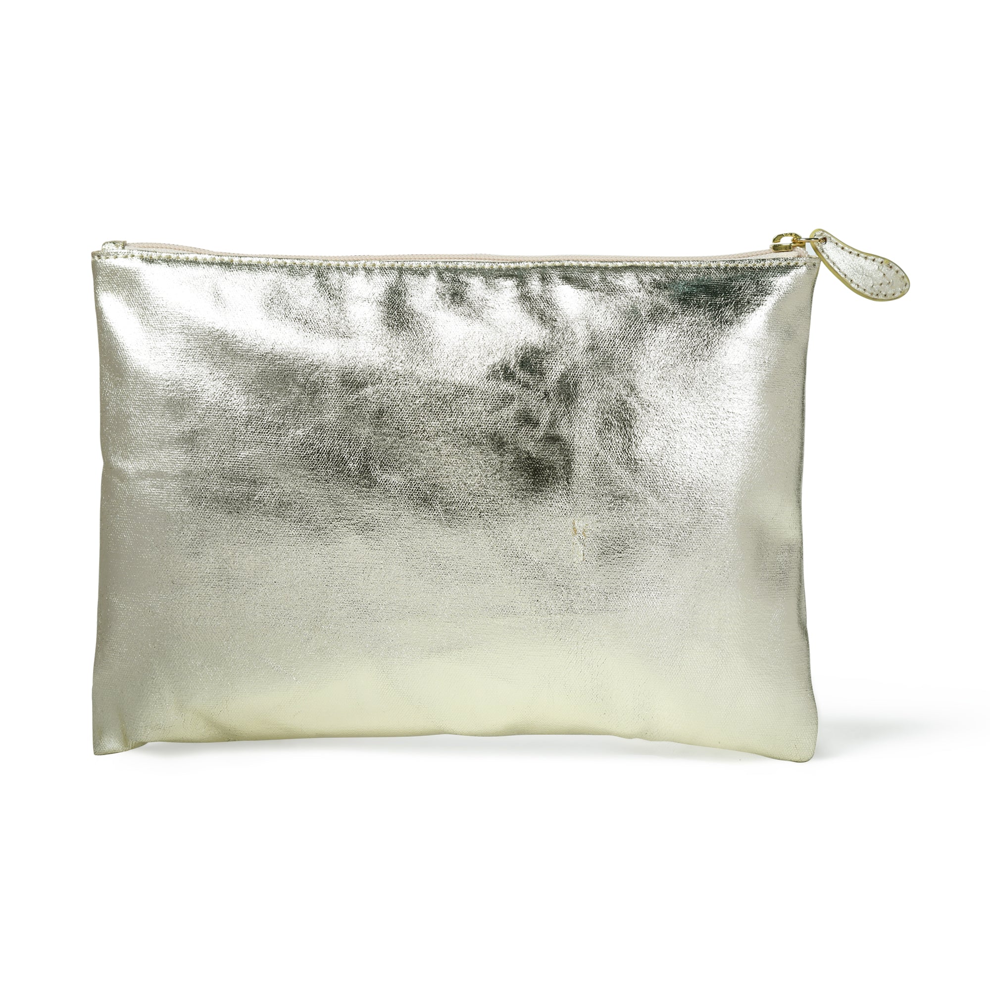 Lily Metallic Canvas Pouch Bag