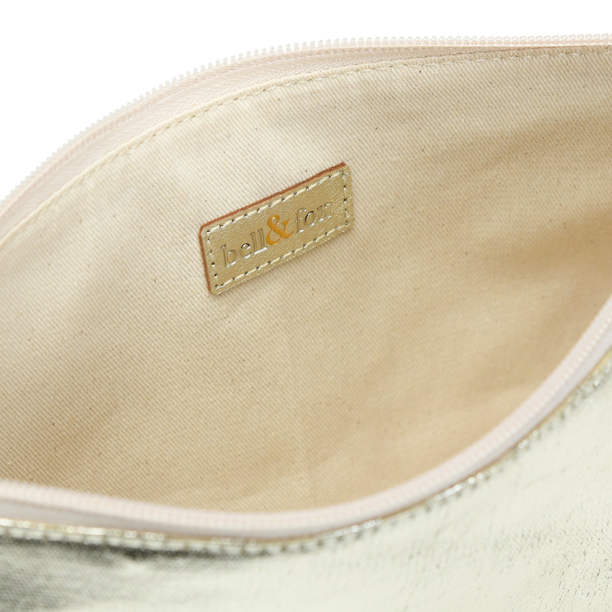 Lily Metallic Canvas Pouch Bag