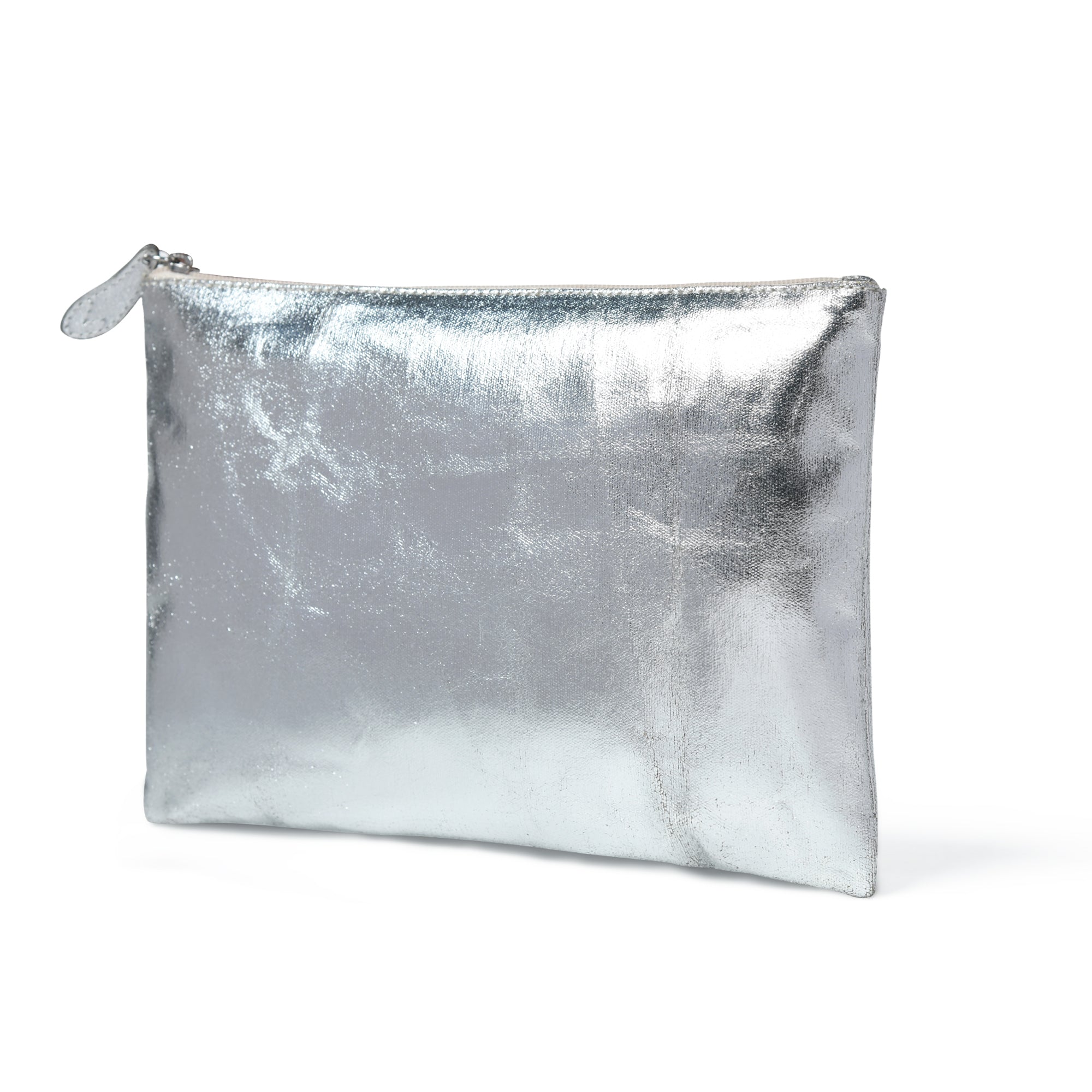 Lily Metallic Canvas Pouch Bag