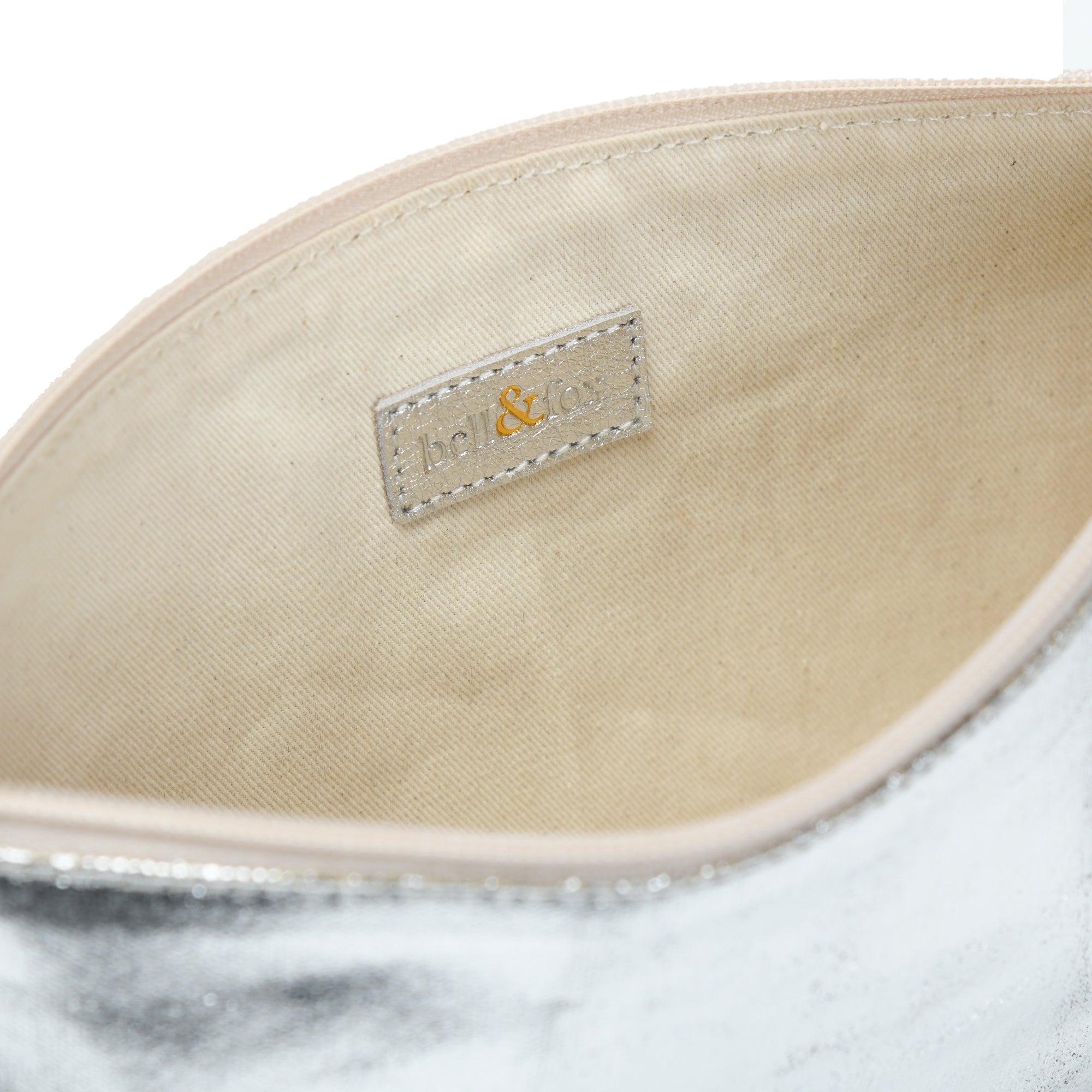 Lily Metallic Canvas Pouch Bag