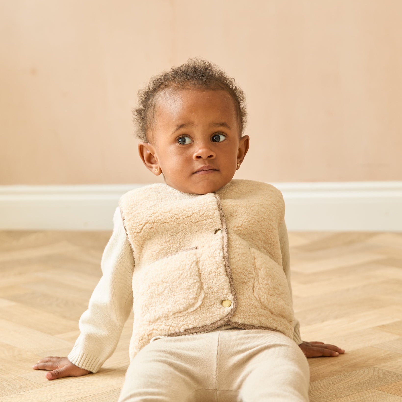 Chalk Mini Lamb Gilet