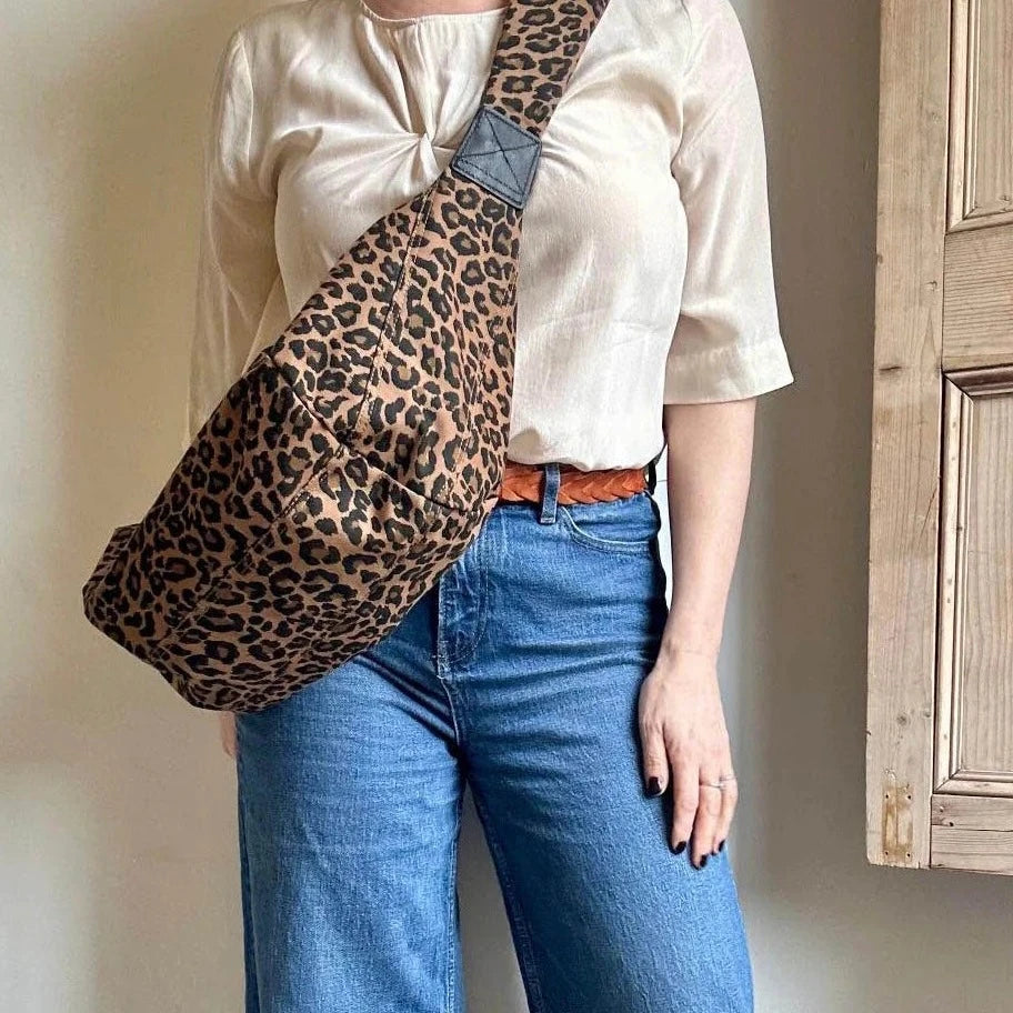 Brixton Leopard Print Sling Bag