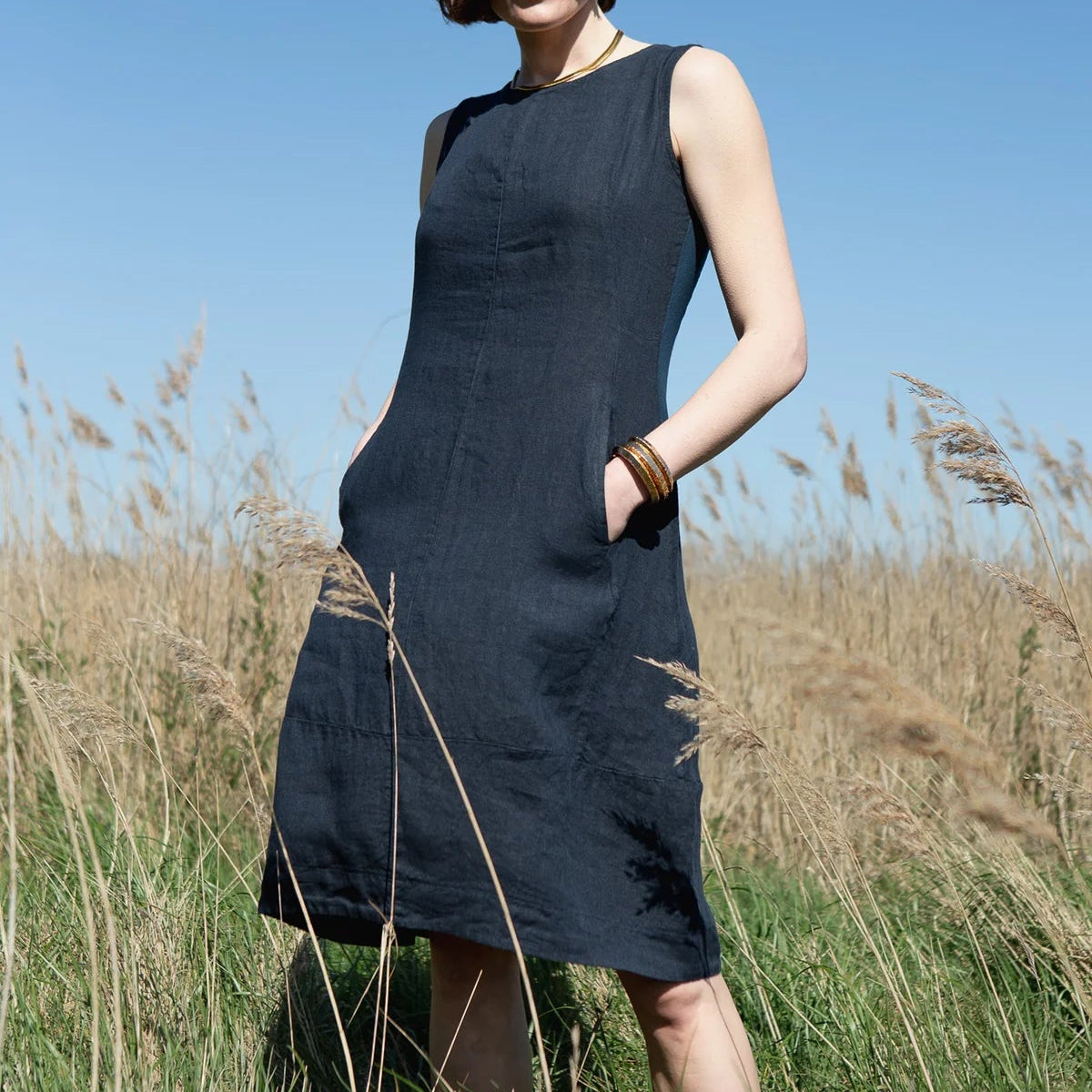 Tilley & Grace Alicia Sleeveless Linen Dress